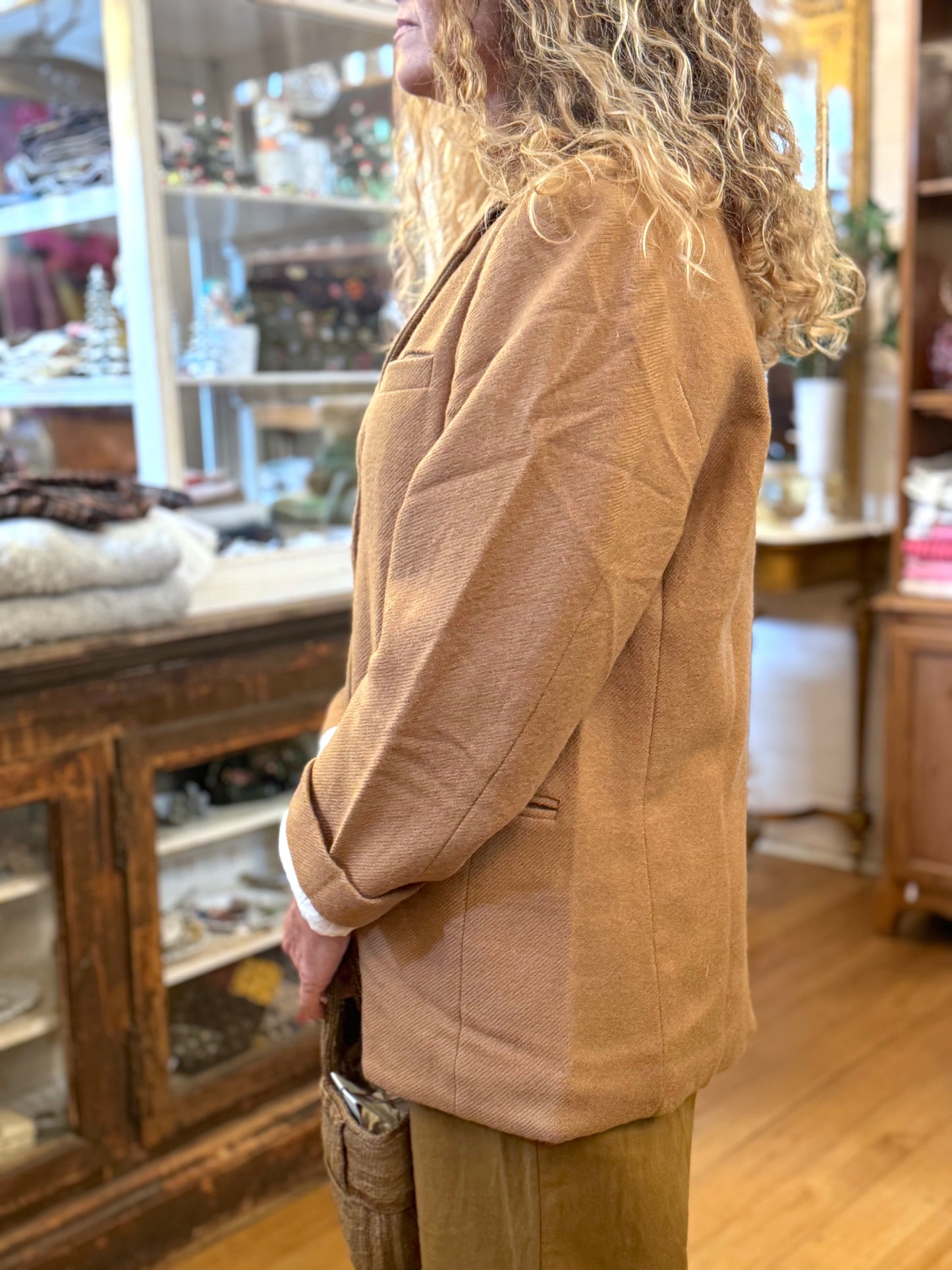 Runaway Bicycle Wool Jacket In Camel