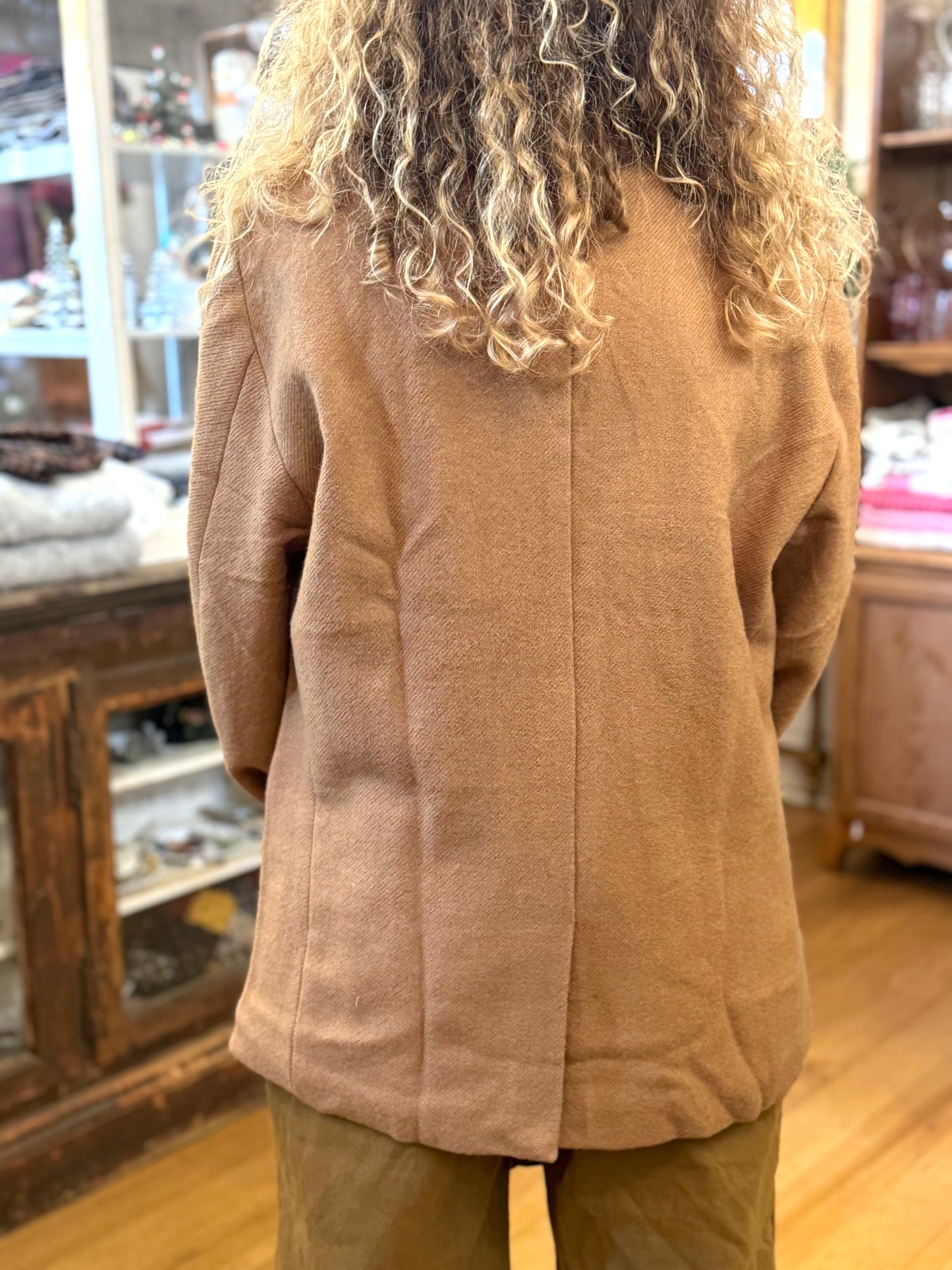 Runaway Bicycle Wool Jacket In Camel