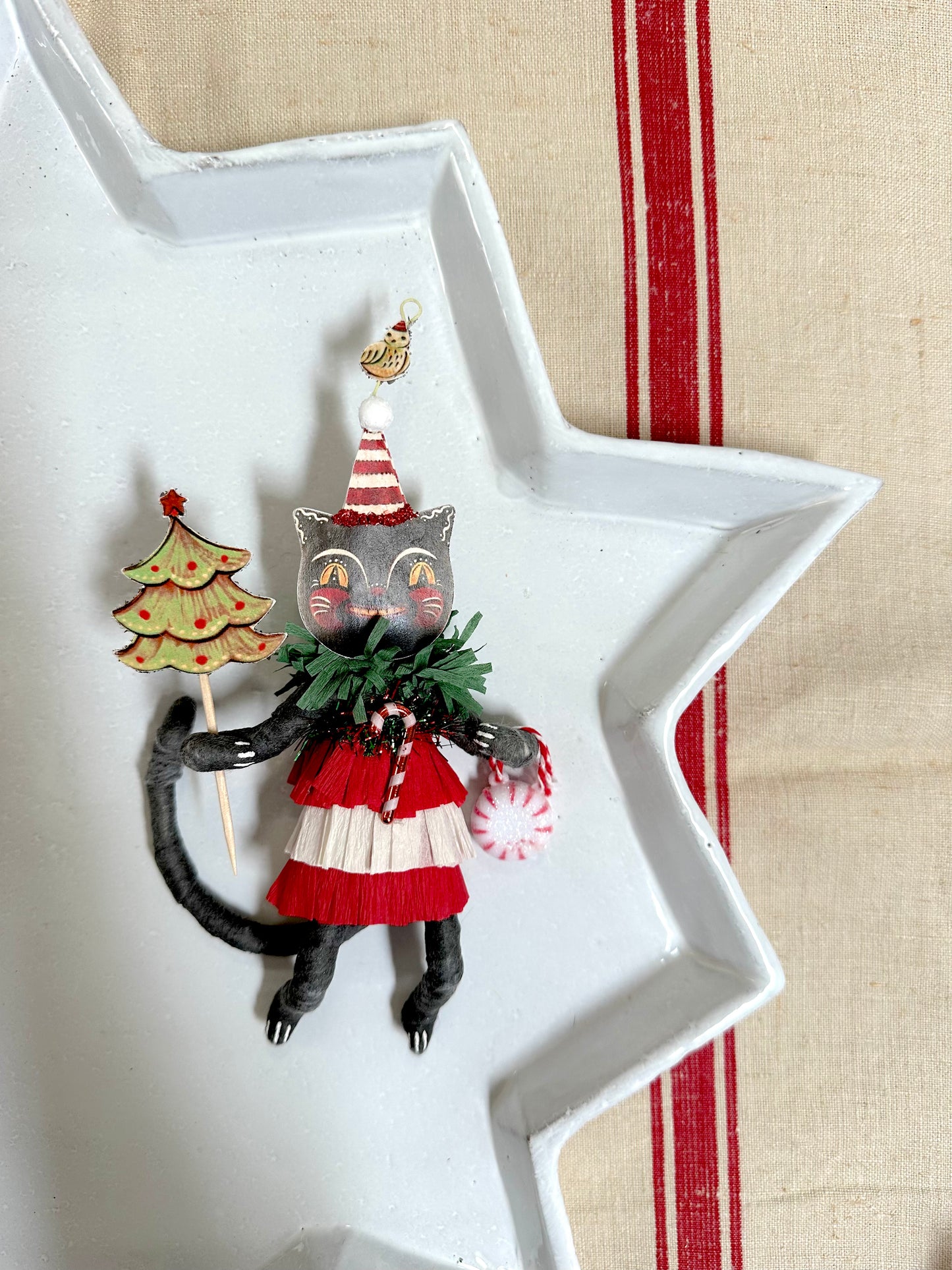 Vintage by Crystal Handspun Cotton Peppermint Parade