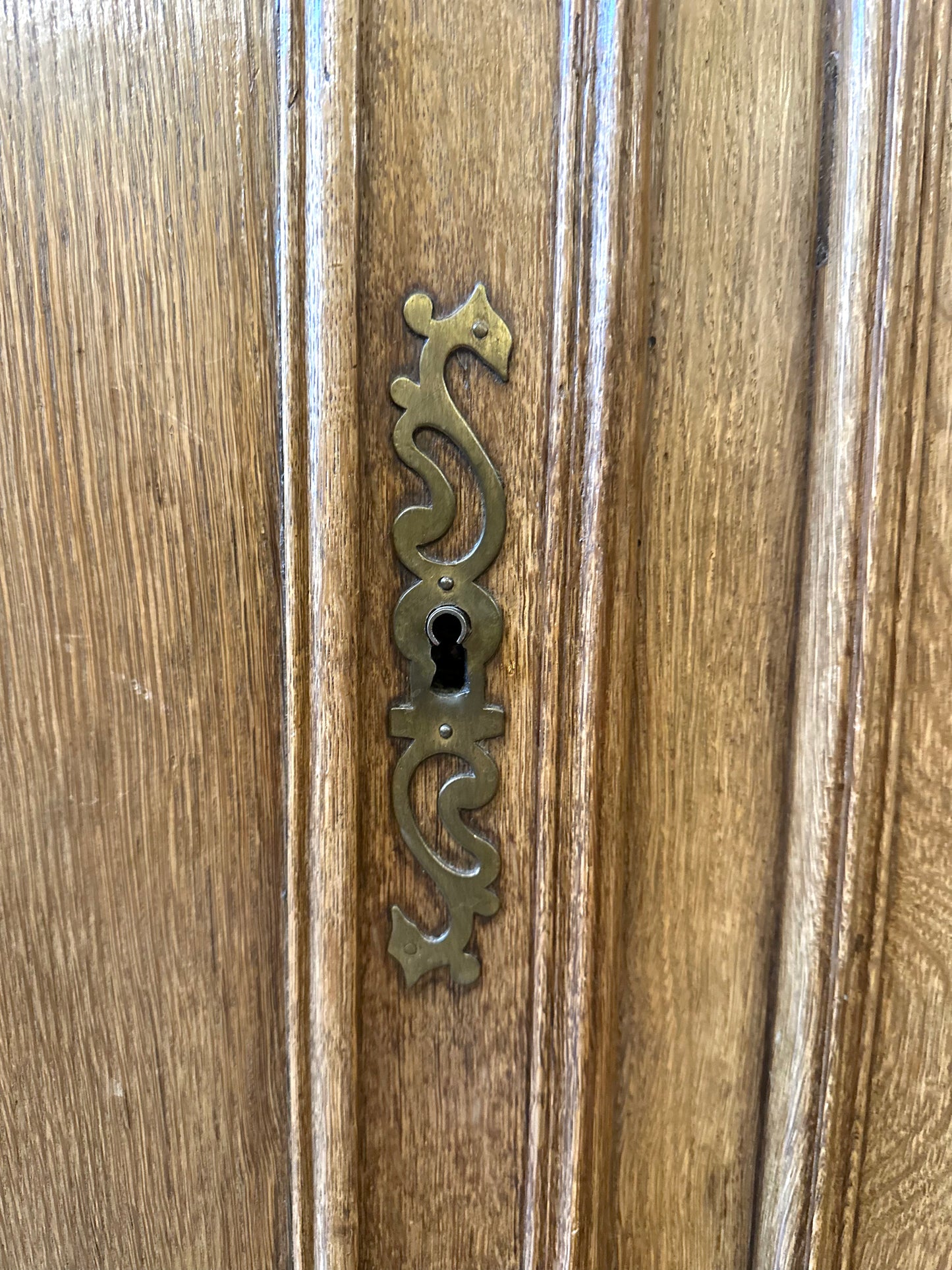 Antique French Oak 2 Door Sideboard