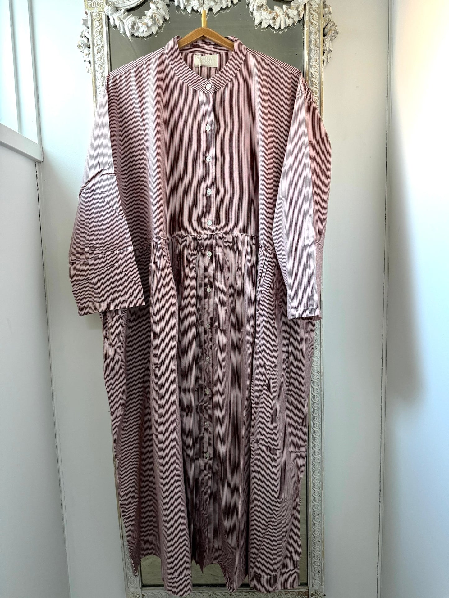 Metta Oak Gathered Waist Dress - Candy Stripe