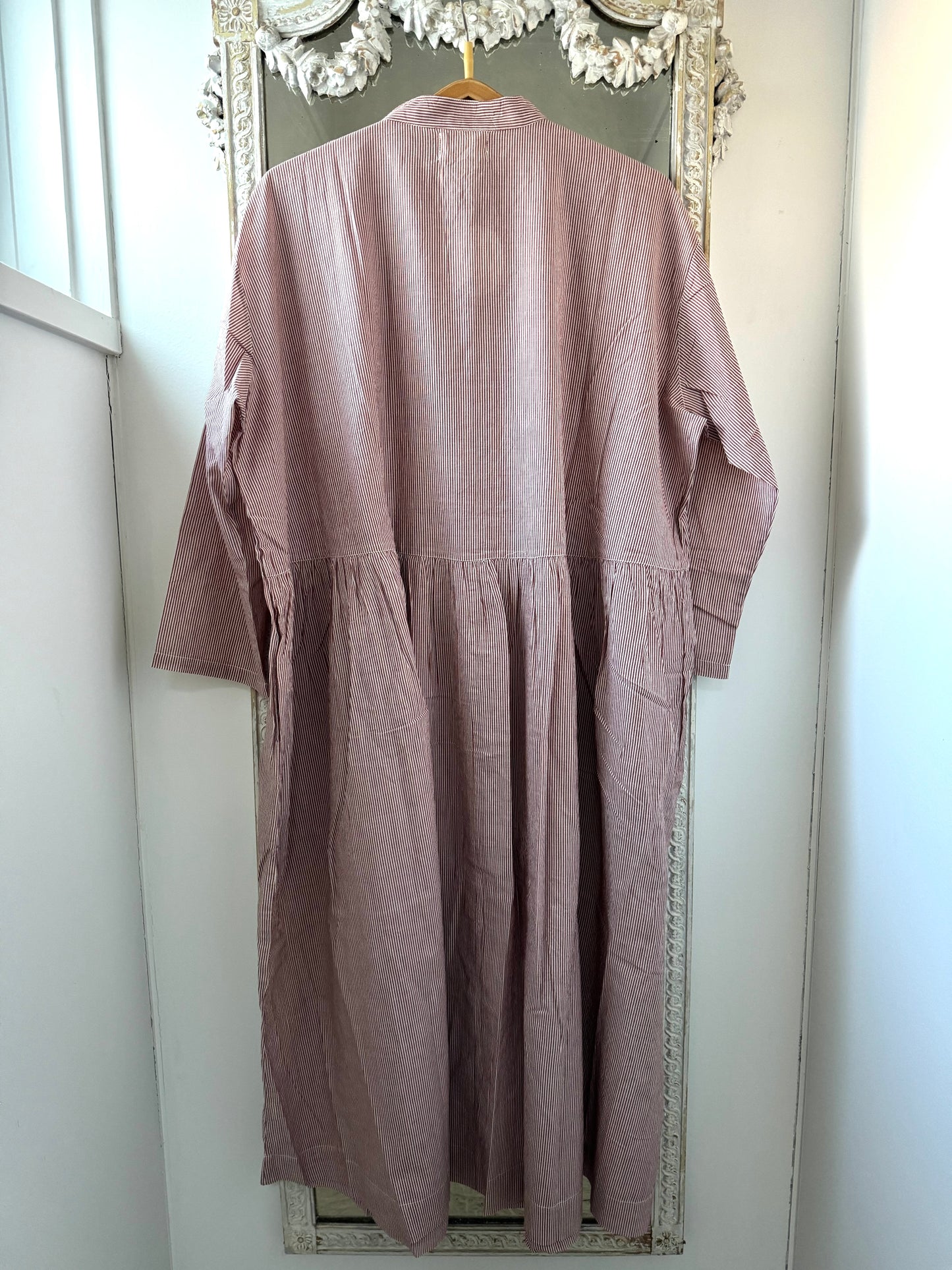 Metta Oak Gathered Waist Dress - Candy Stripe