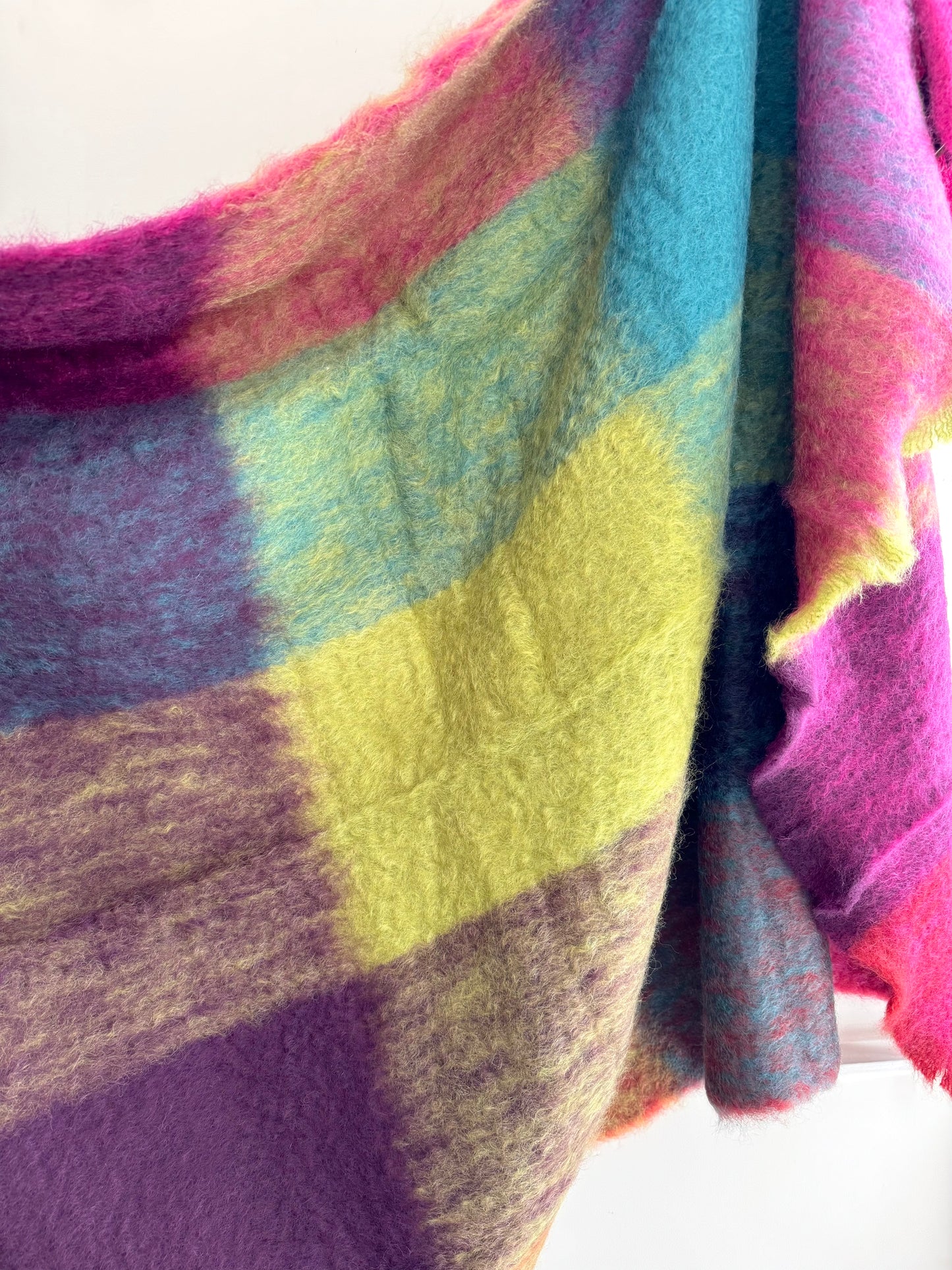 Mantas Ezcaray Multi Colour Mohair Blanket I