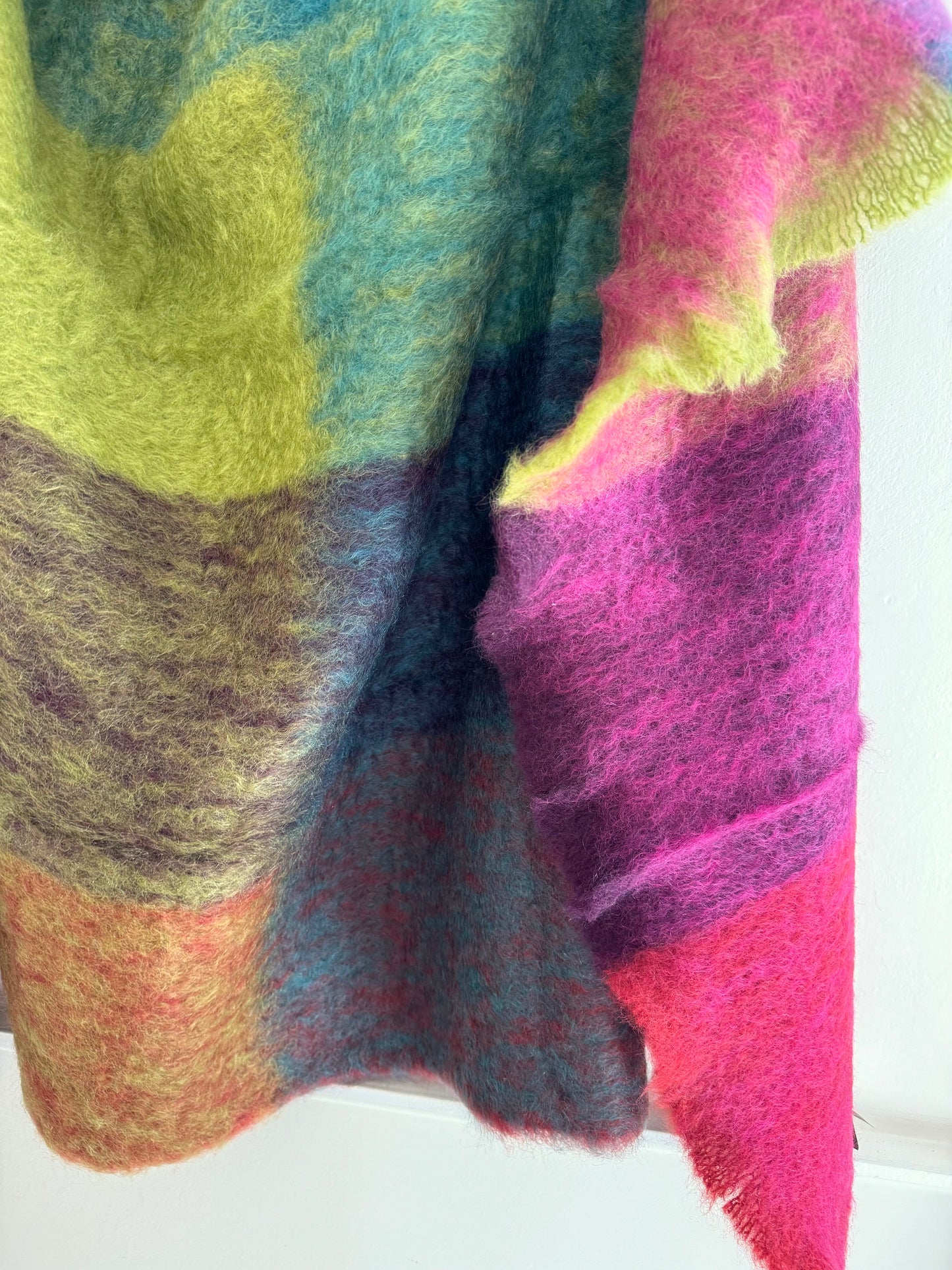 Mantas Ezcaray Multi Colour Mohair Blanket I