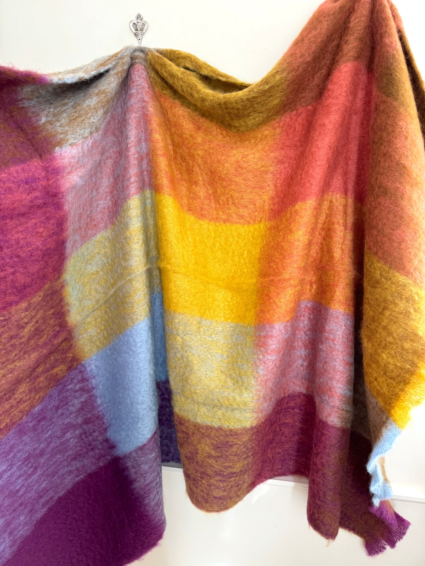 Mantas Ezcaray Multi Colour Mohair Blanket II