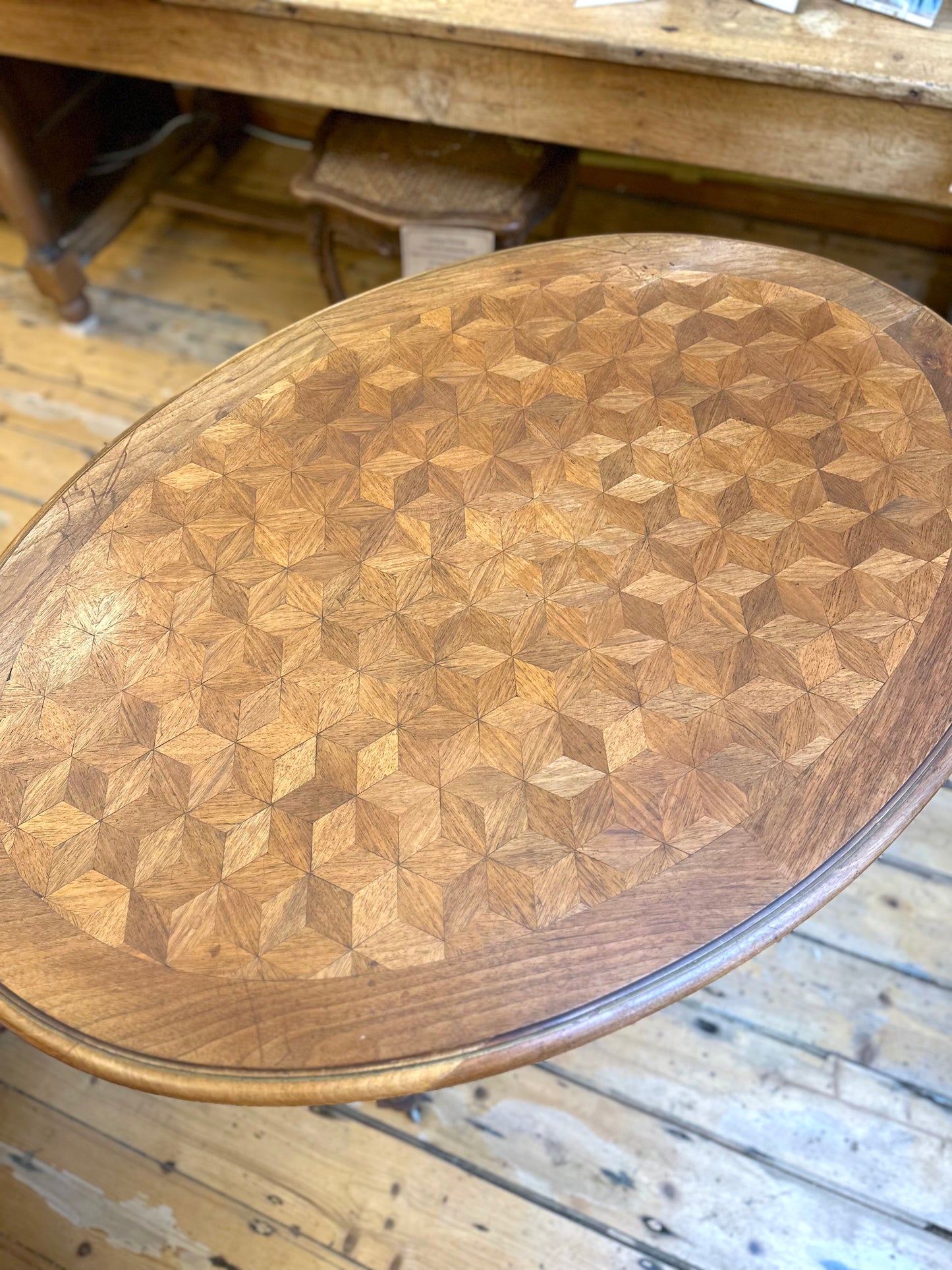 Antique French Oval Occasional Table