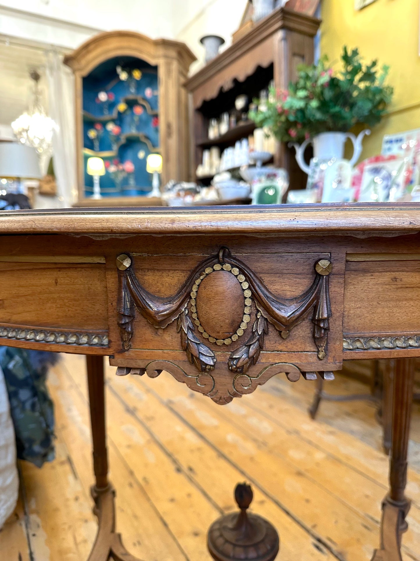 Antique French Oval Occasional Table