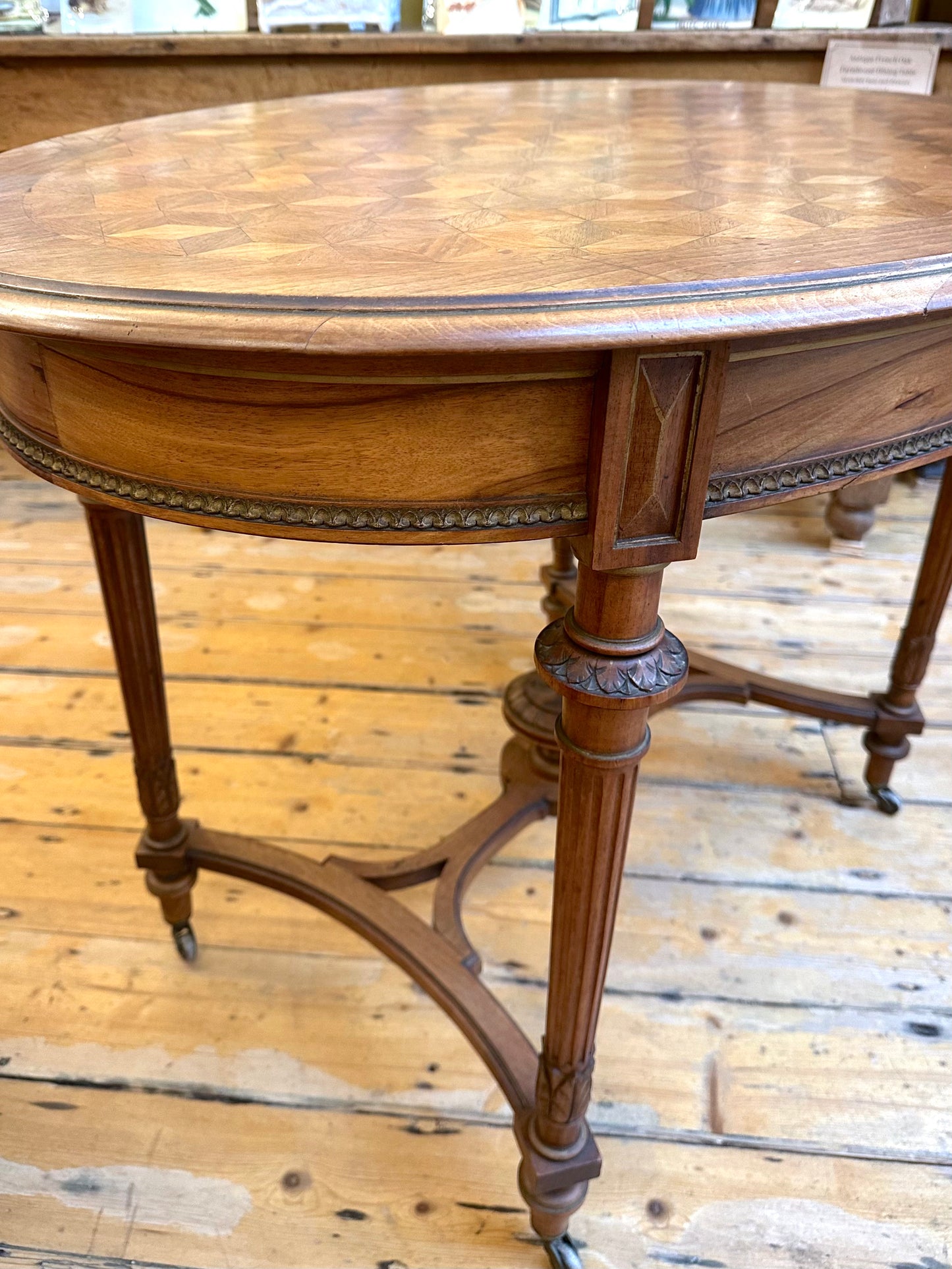 Antique French Oval Occasional Table
