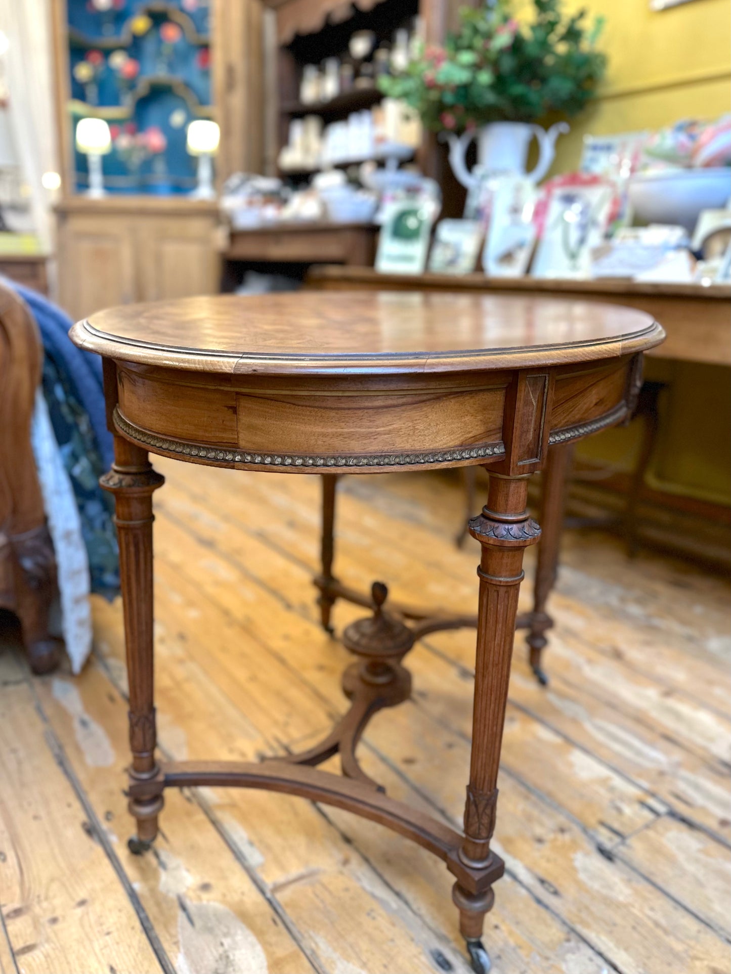 Antique French Oval Occasional Table