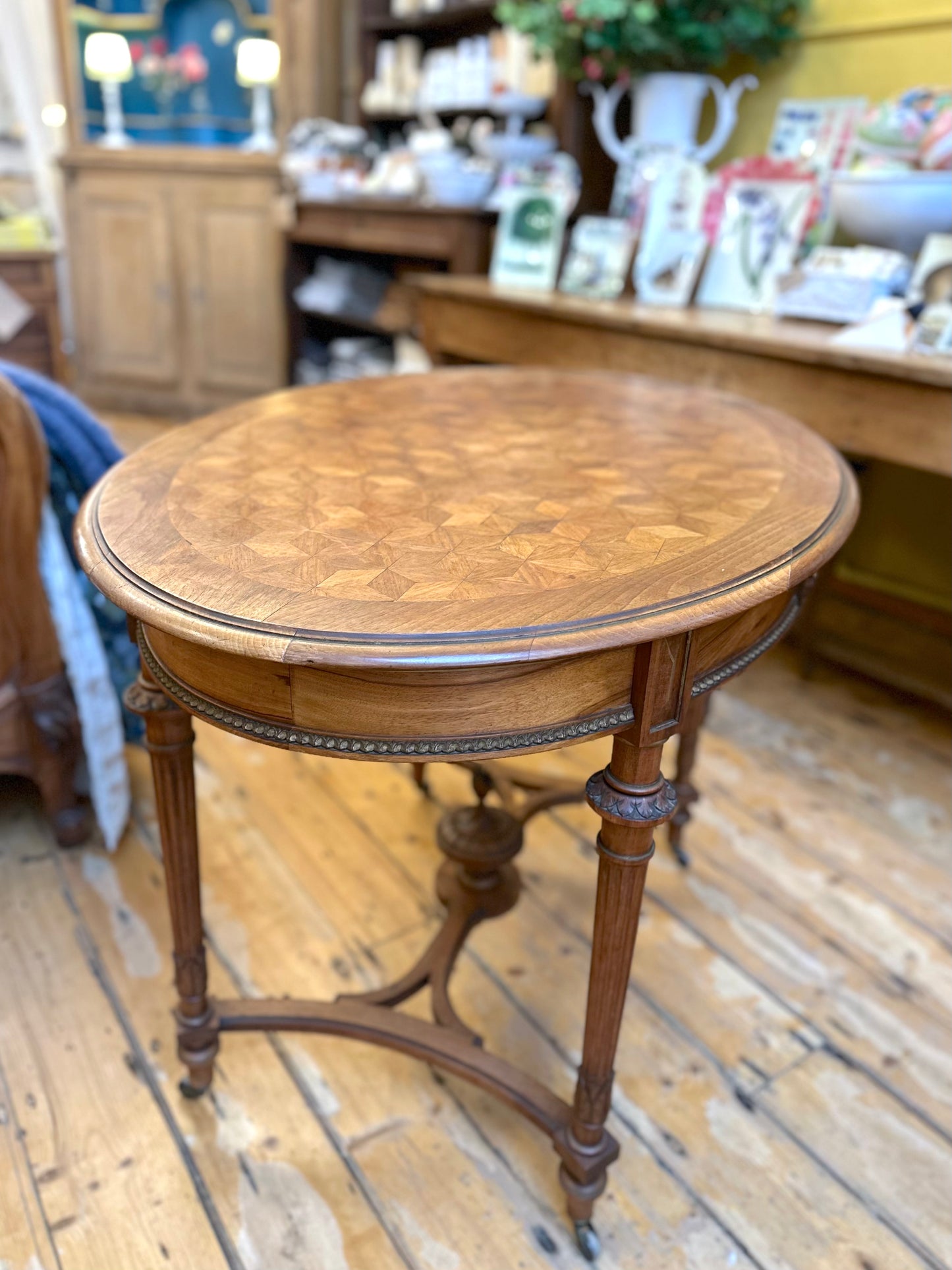 Antique French Oval Occasional Table