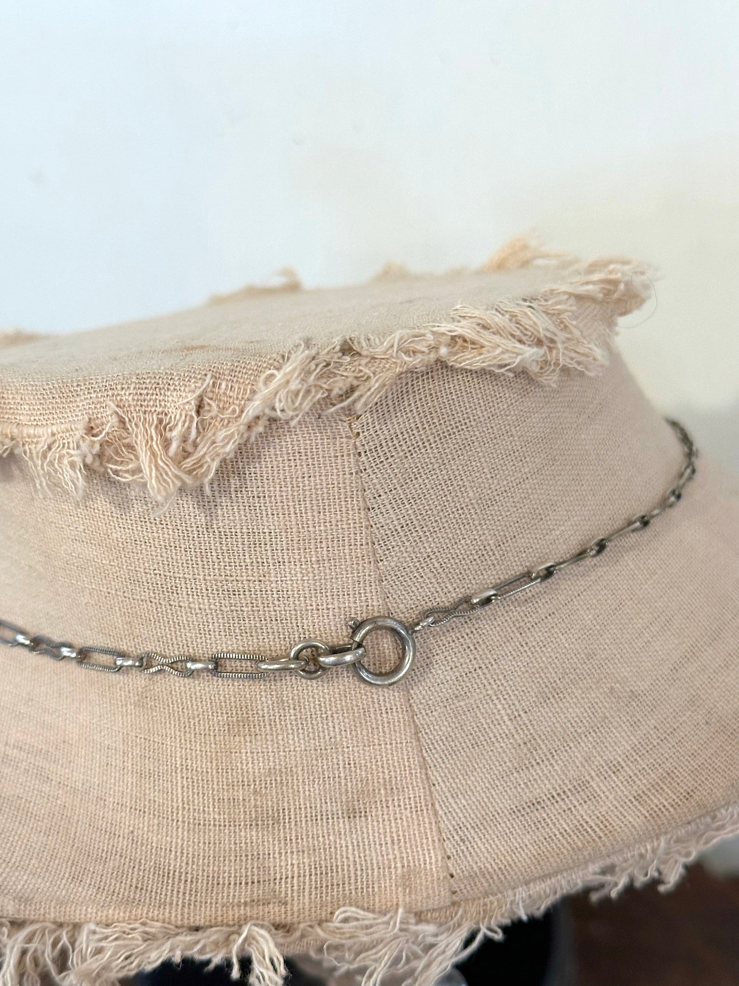 Antique French Silver Necklace With Ornate Fob Style Locket