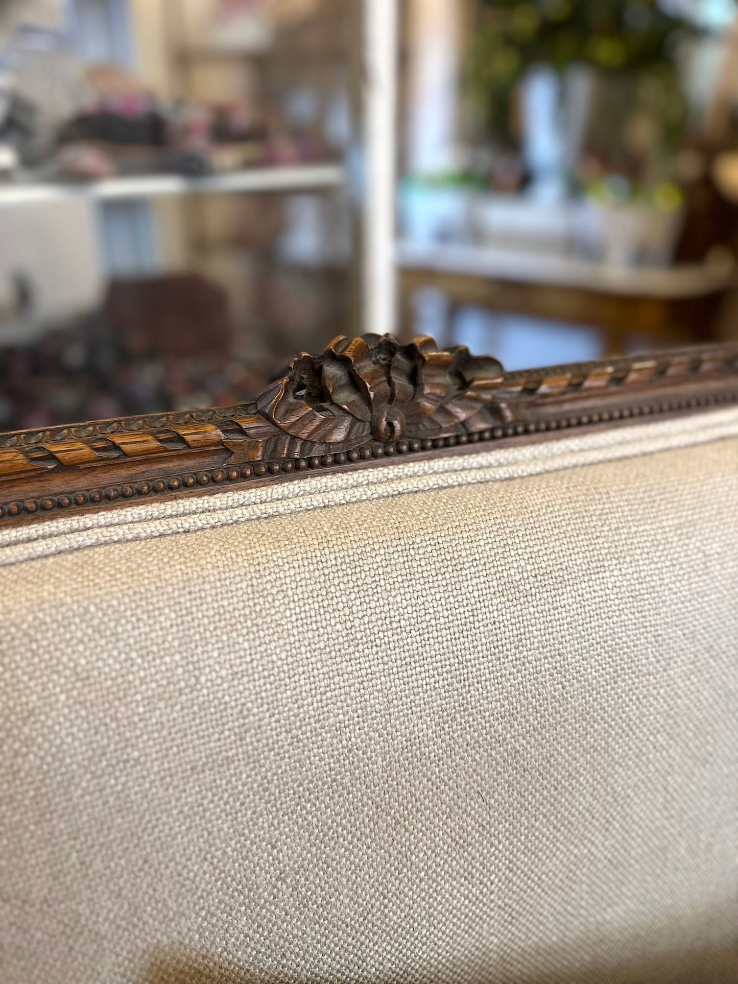 Antique French Three Piece Walnut Duchess Suite