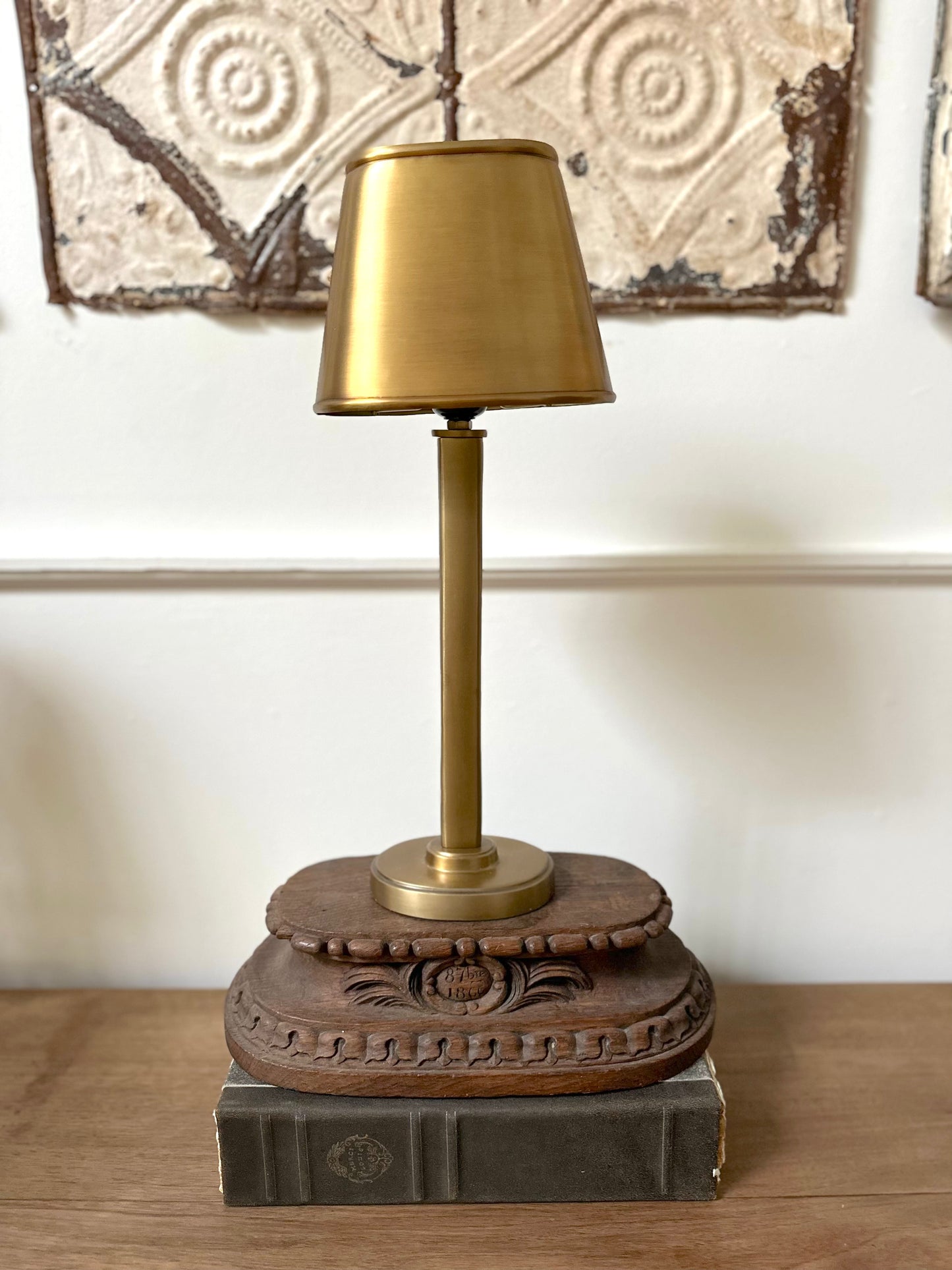 European Brass Table Lamp
