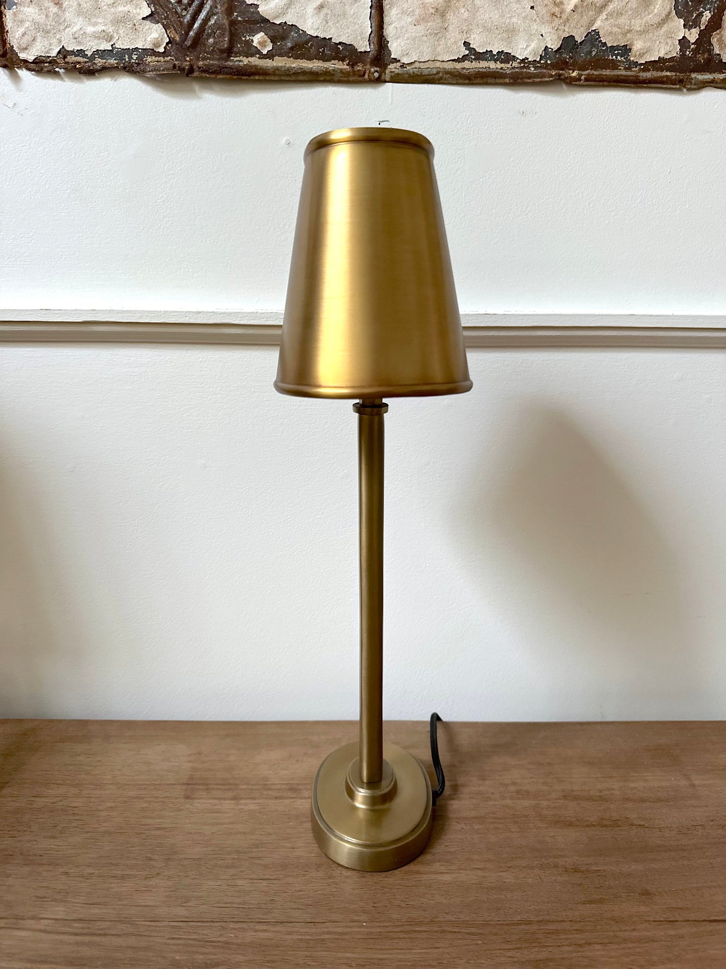 European Brass Table Lamp