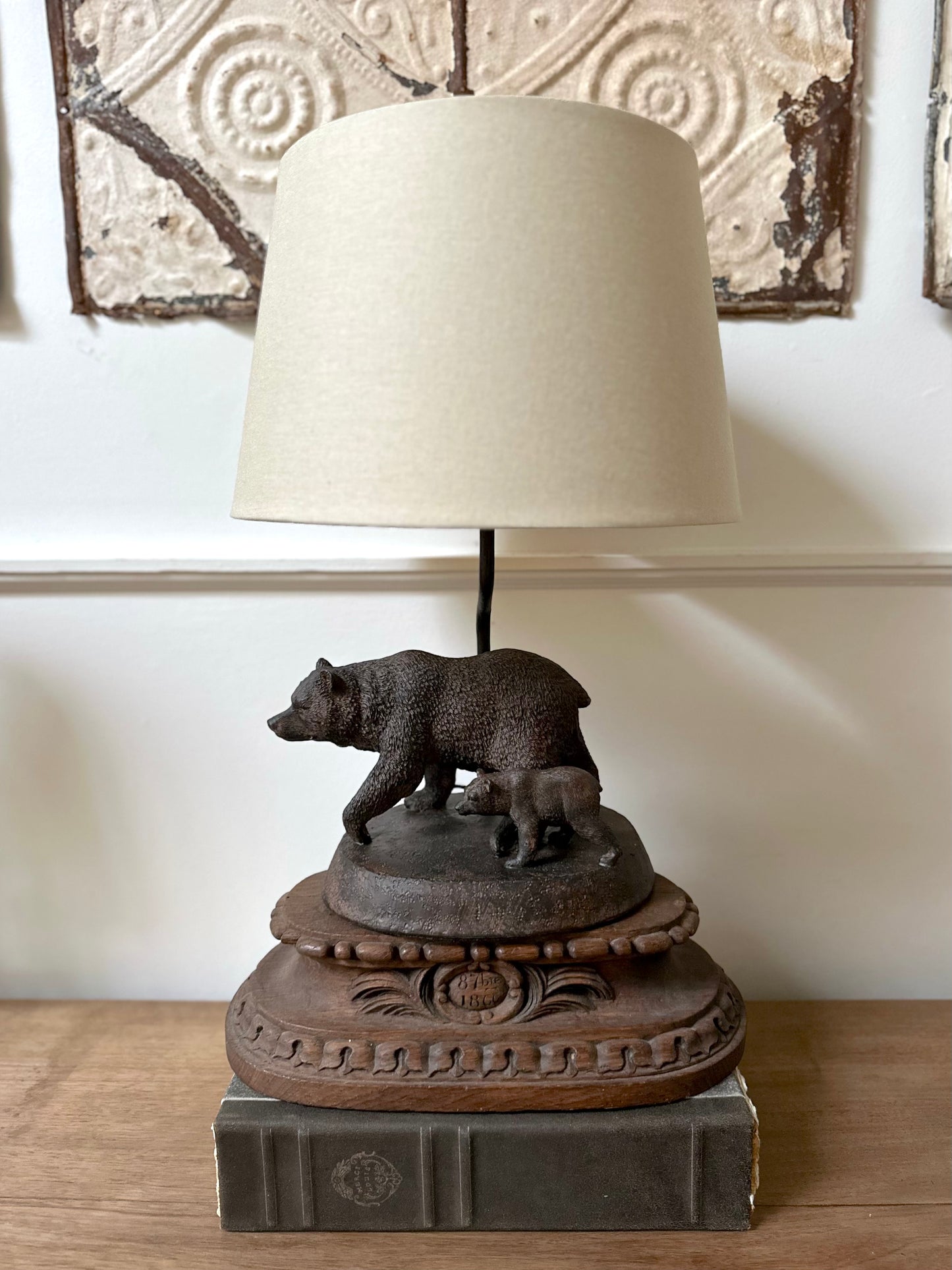 European Bear Family Lamp