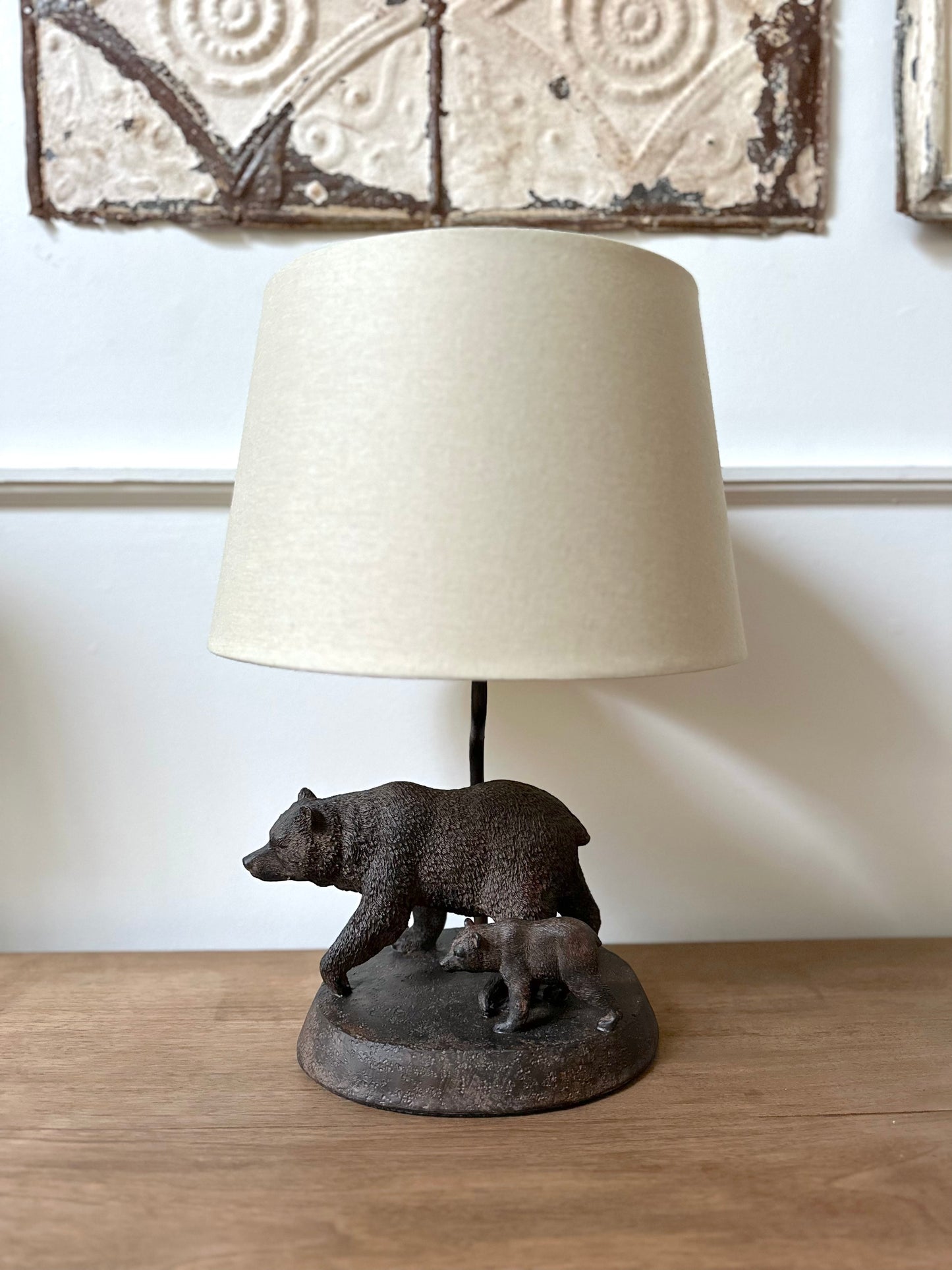 European Bear Family Lamp