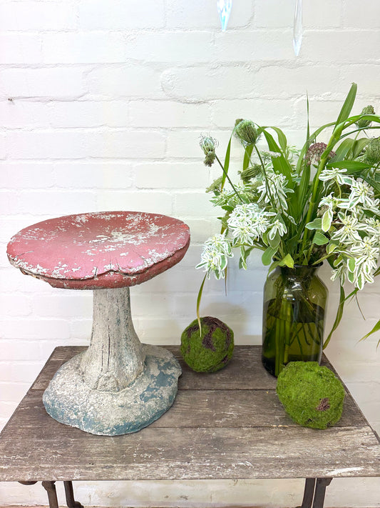 Antique French Large Outdoor Concrete Mushroom