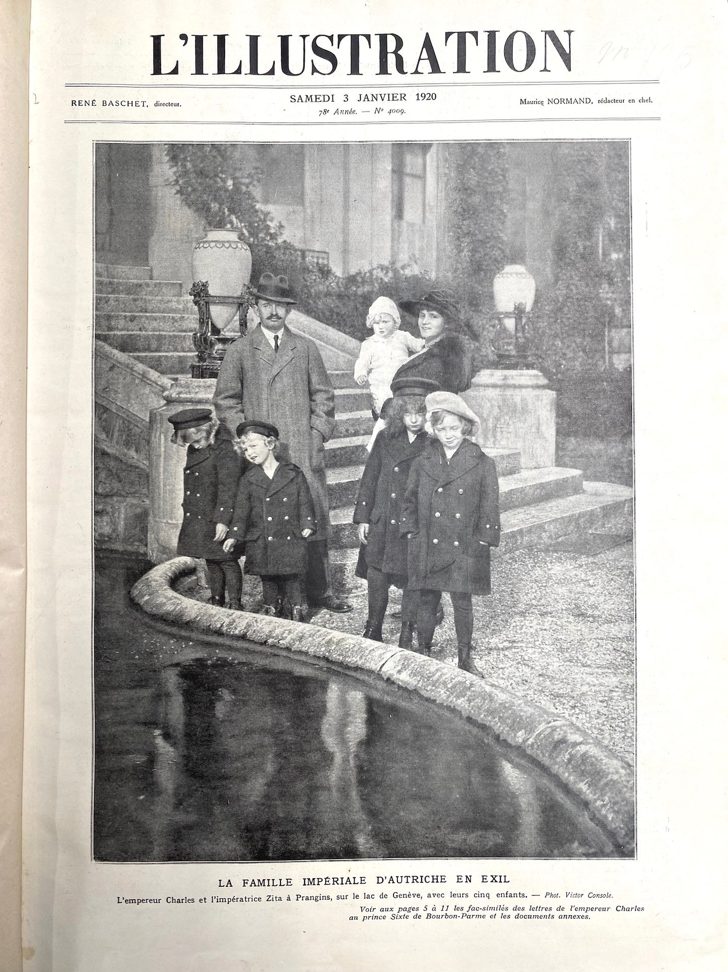 Antique French L'Illustration Bound Newspaper Archive 1917 - 1926