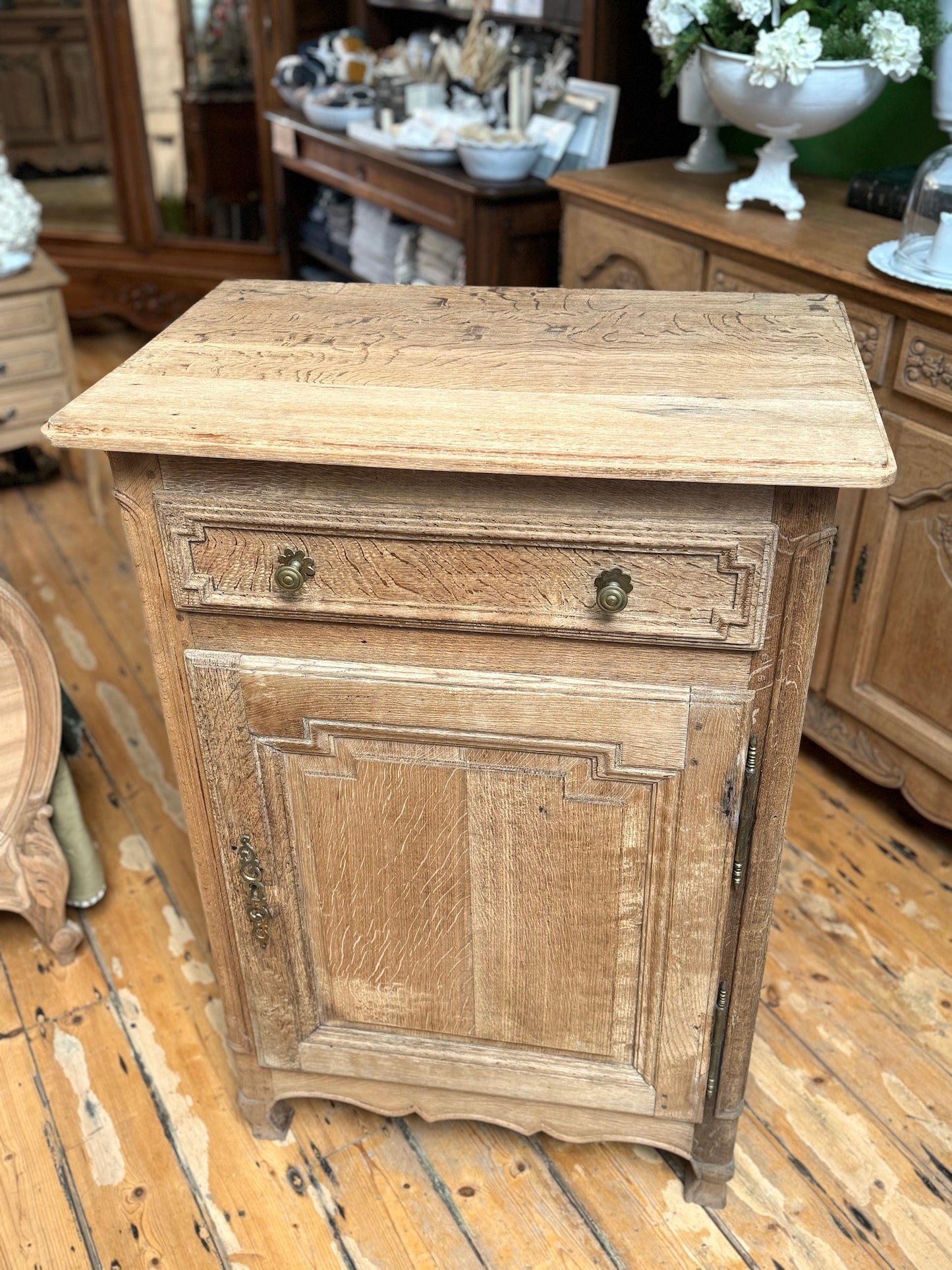 Antique French Oak Single Door Farmhouse Confiturier