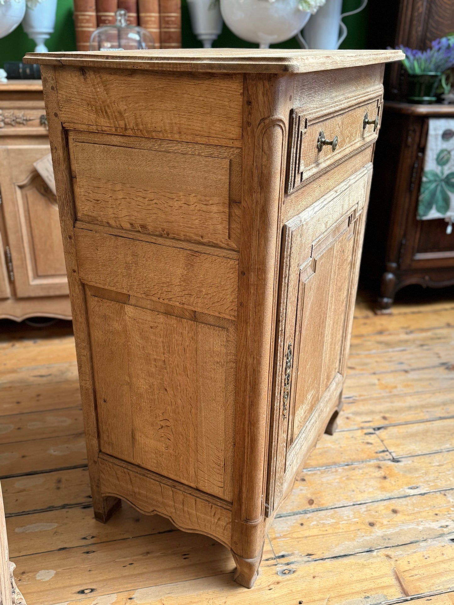 Antique French Oak Single Door Farmhouse Confiturier