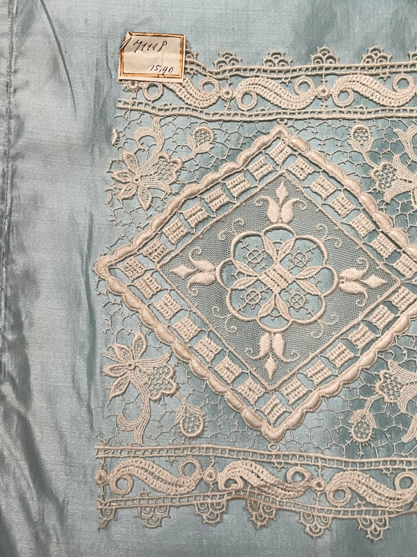 Antique French Lace Sample Panel XIV