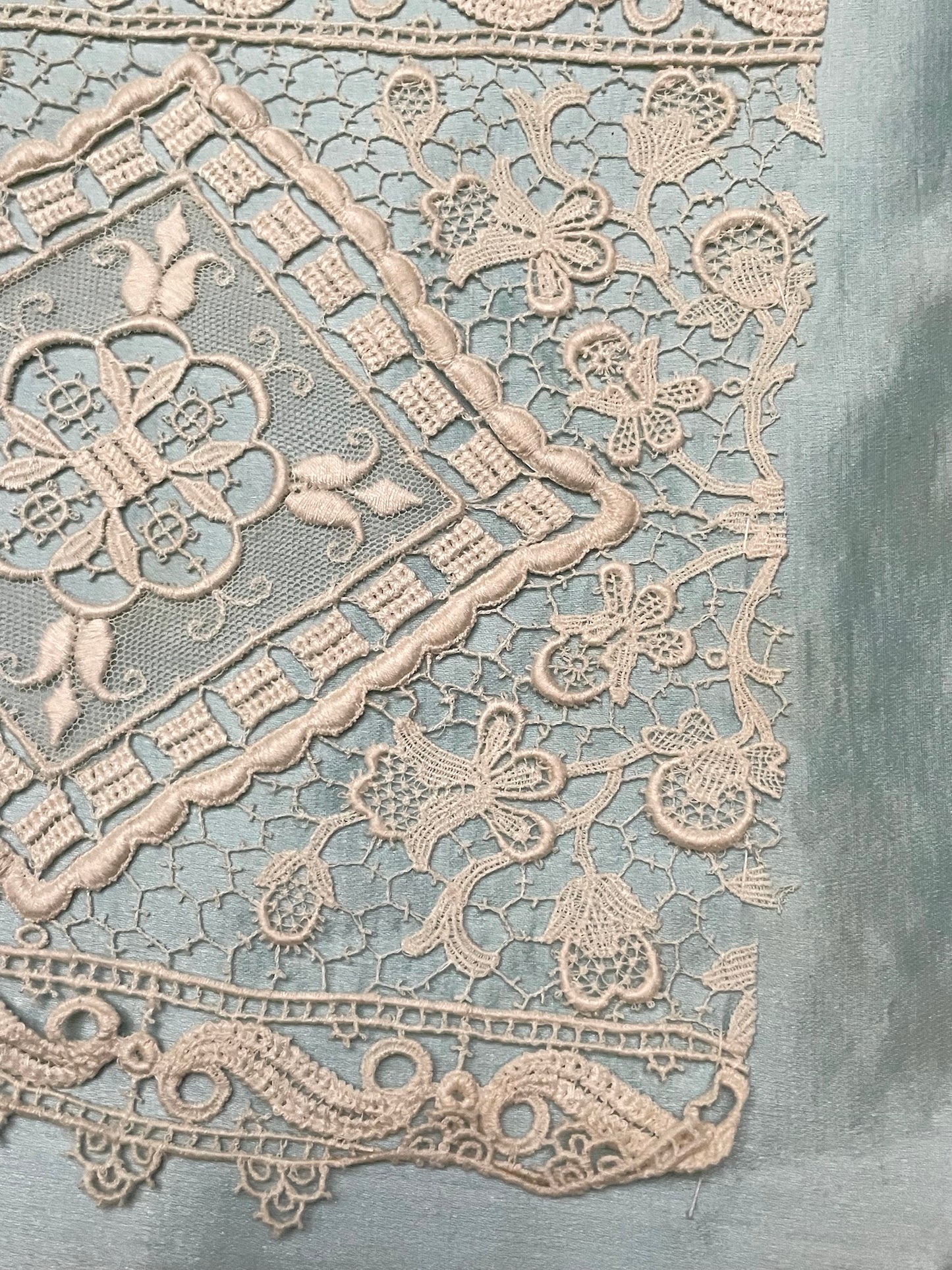 Antique French Lace Sample Panel XIV