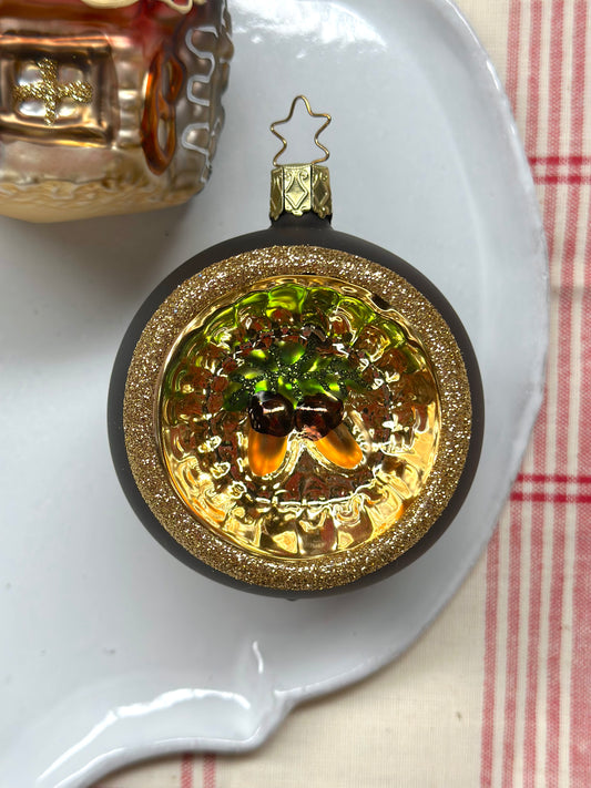 German Glass Christmas Ornaments - Gingerbread House or Acorn Bauble