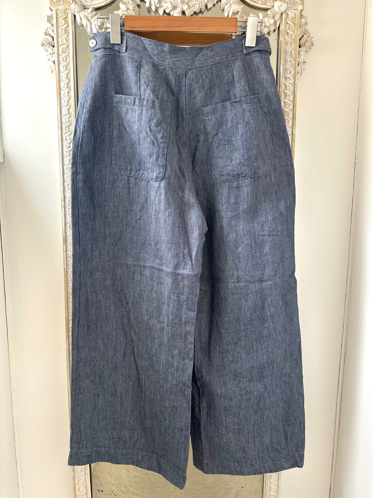 Sula Hem Pants - Linen Denim