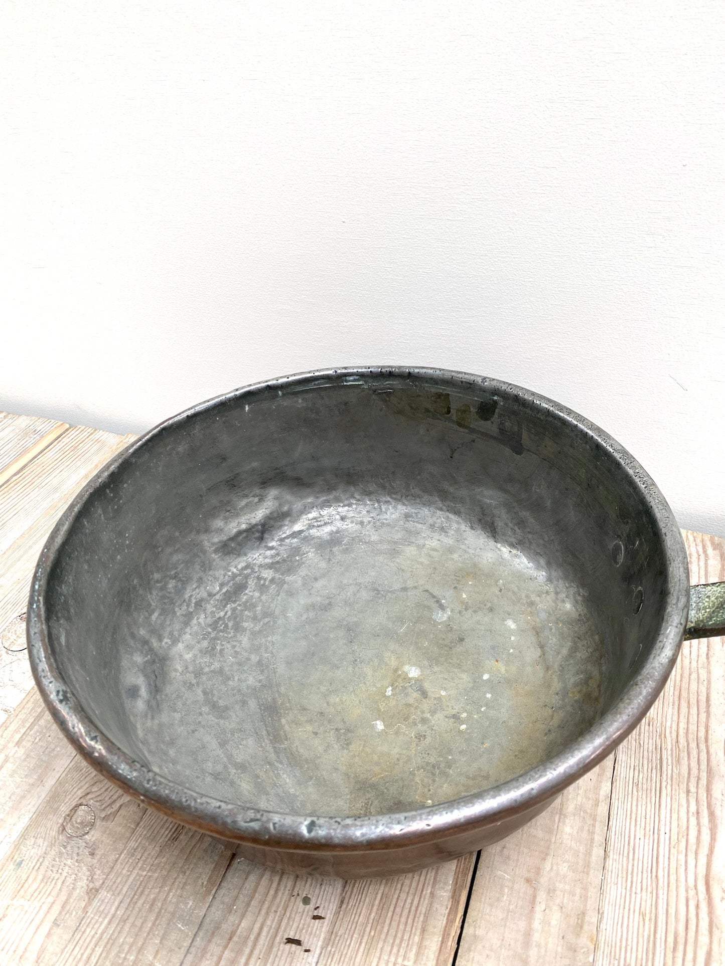 Antique French Large Copper Saucepan I