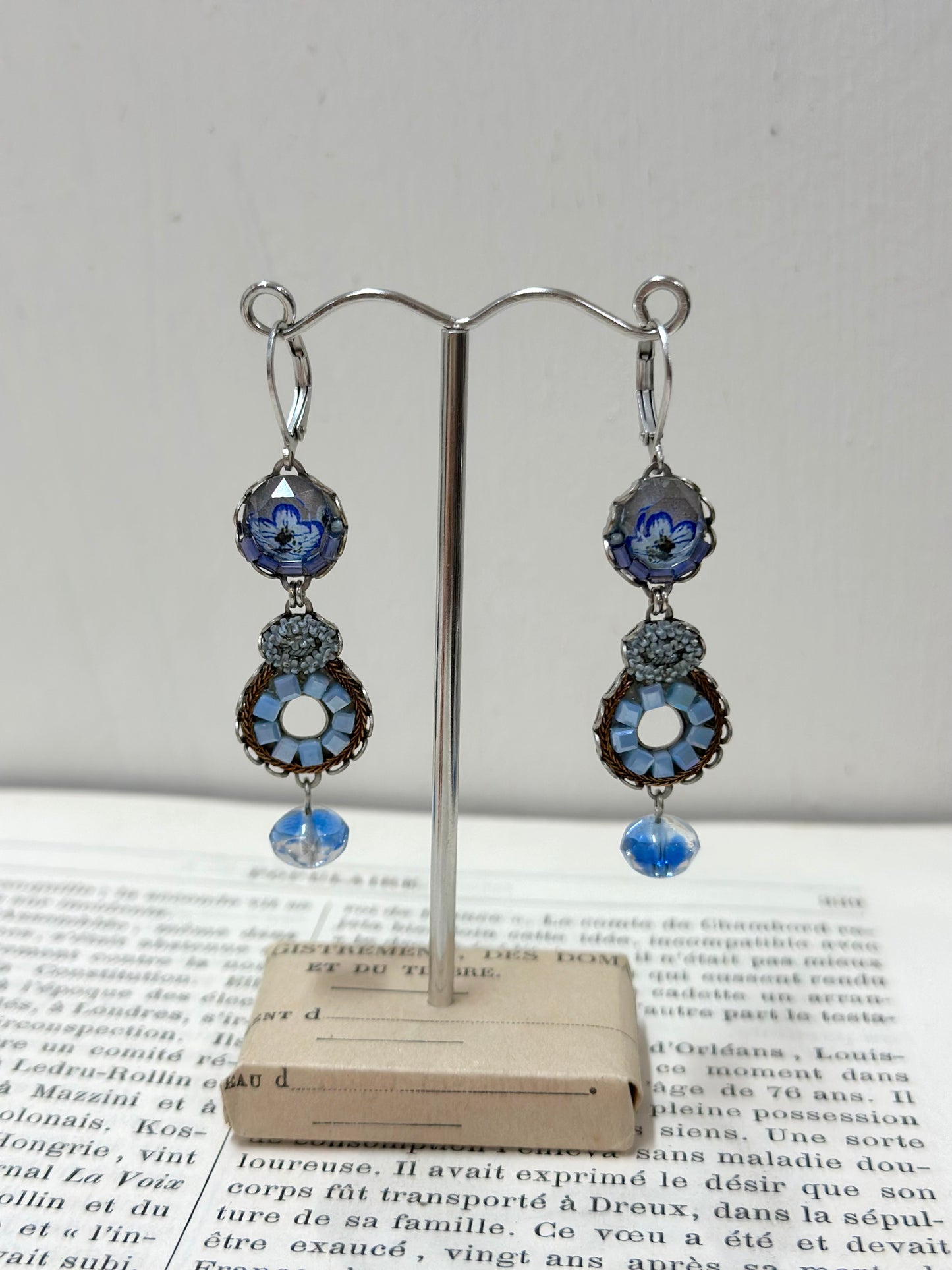 Ayala Bar Blue Floral Earrings