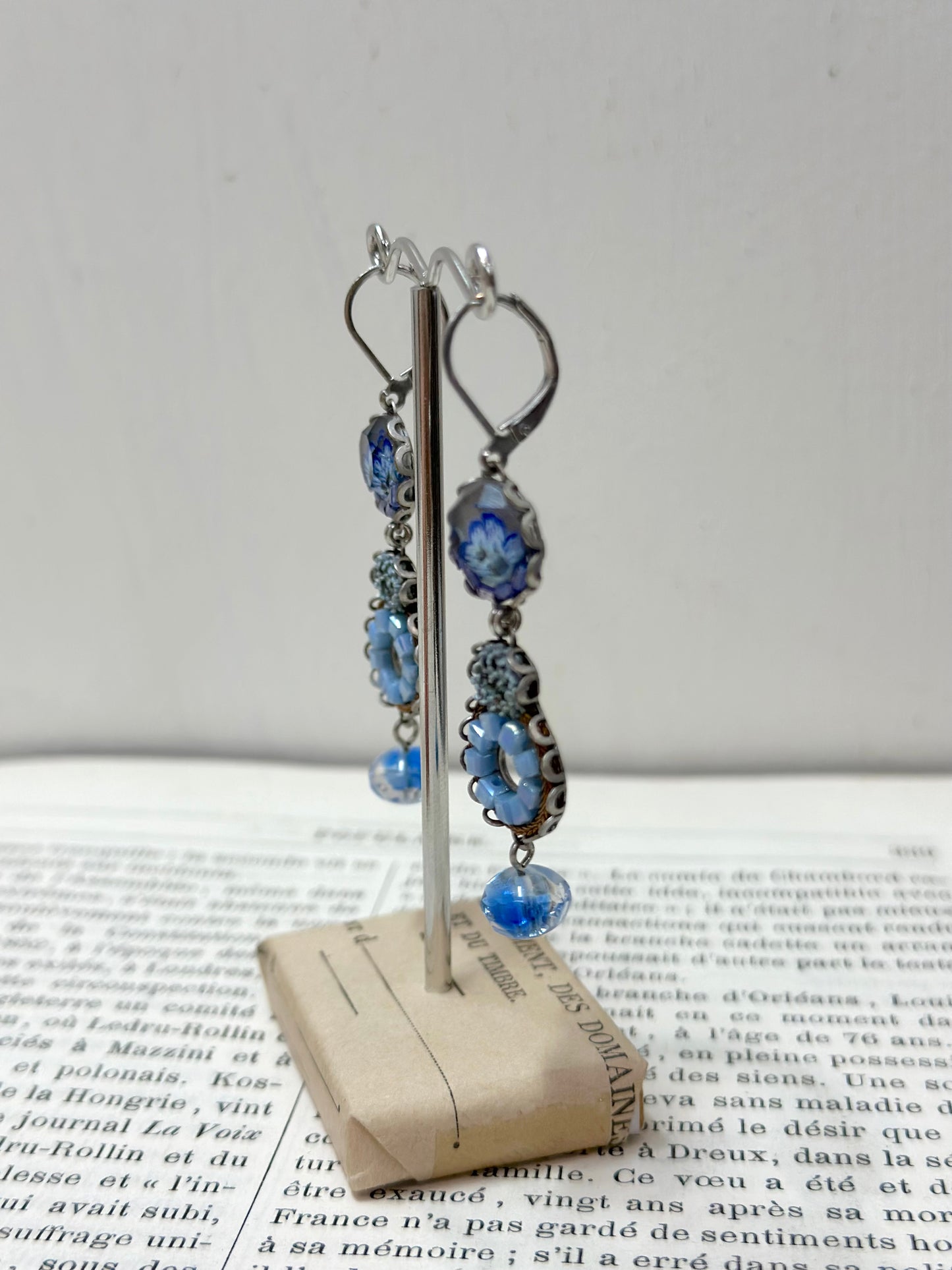 Ayala Bar Blue Floral Earrings