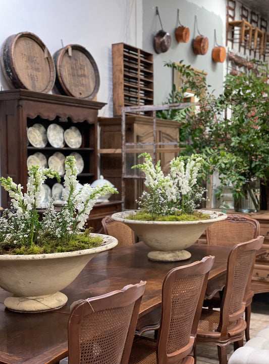 Vintage French Large Planter Bowl