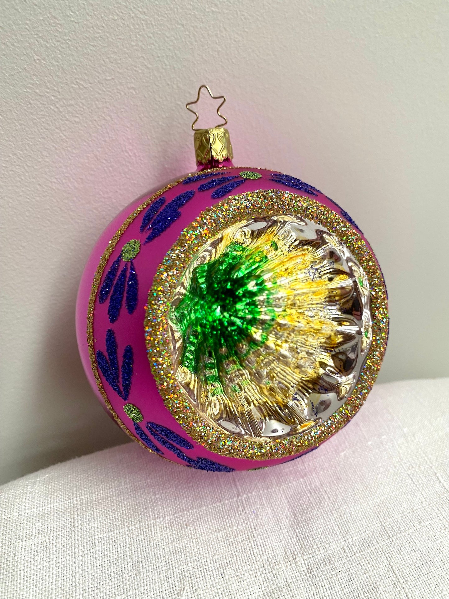 German Glass Christmas Ornament Set - Large Round Shiny Brite