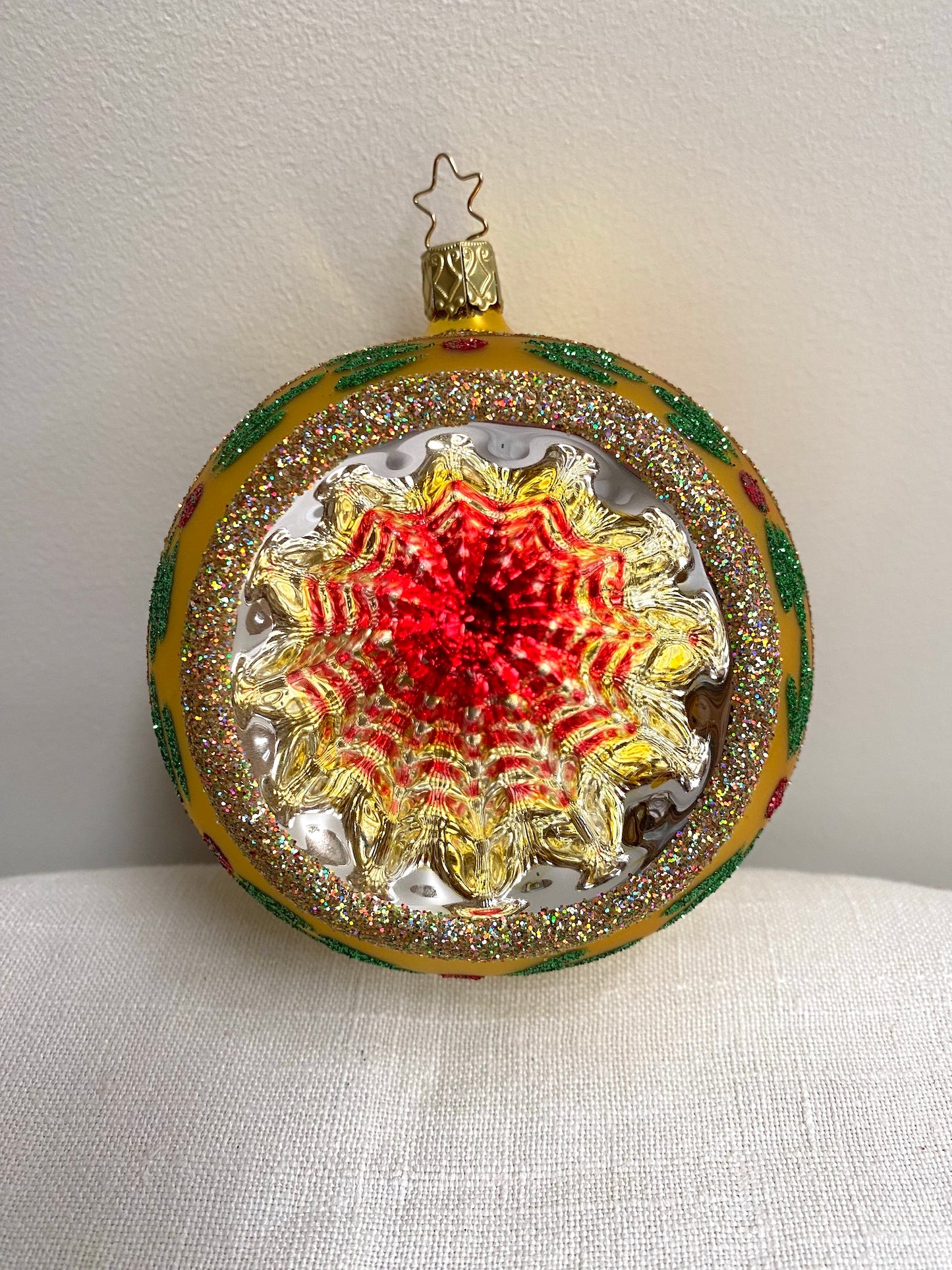 German Glass Christmas Ornament Set - Large Round Shiny Brite