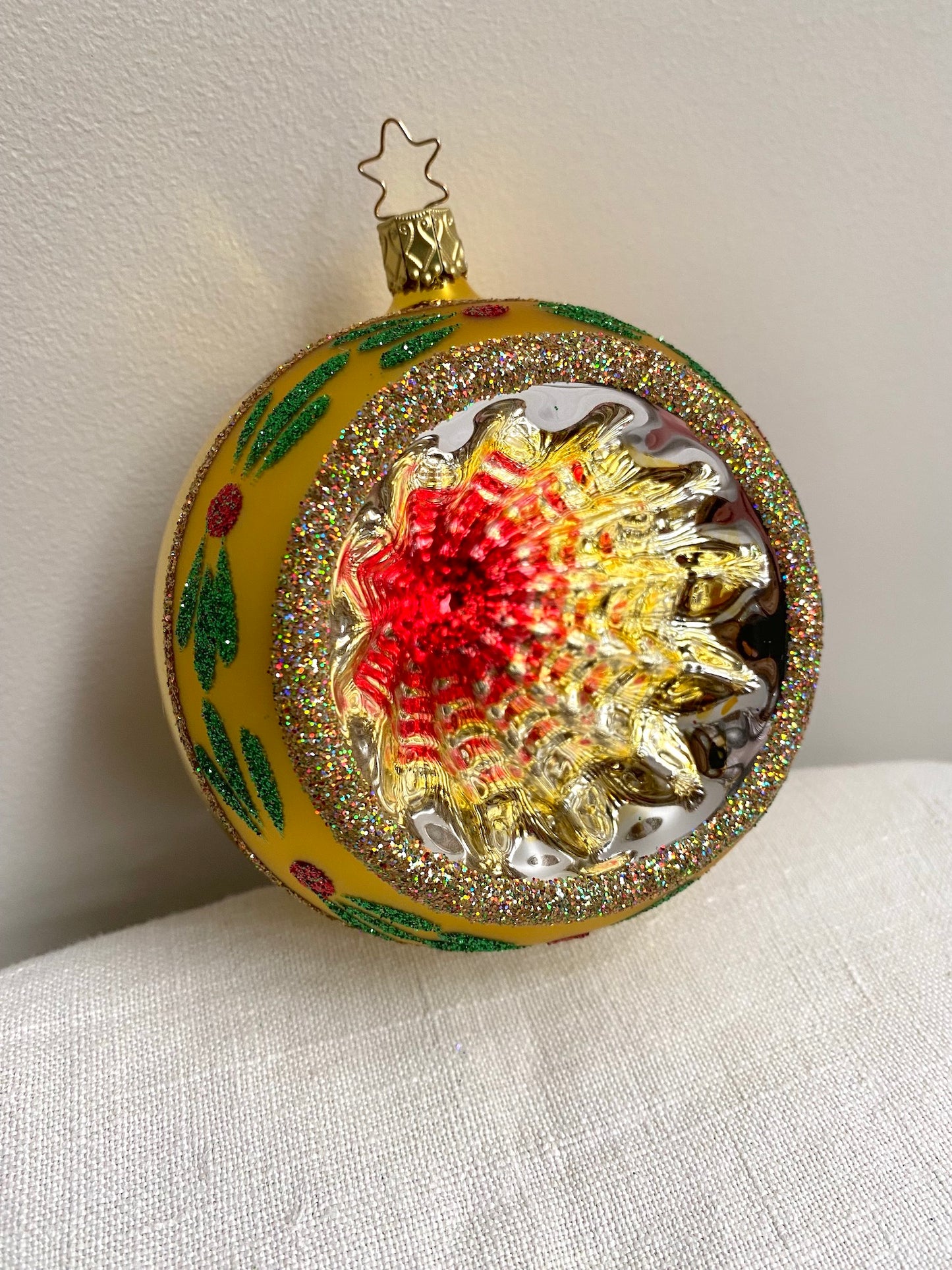 German Glass Christmas Ornament Set - Large Round Shiny Brite