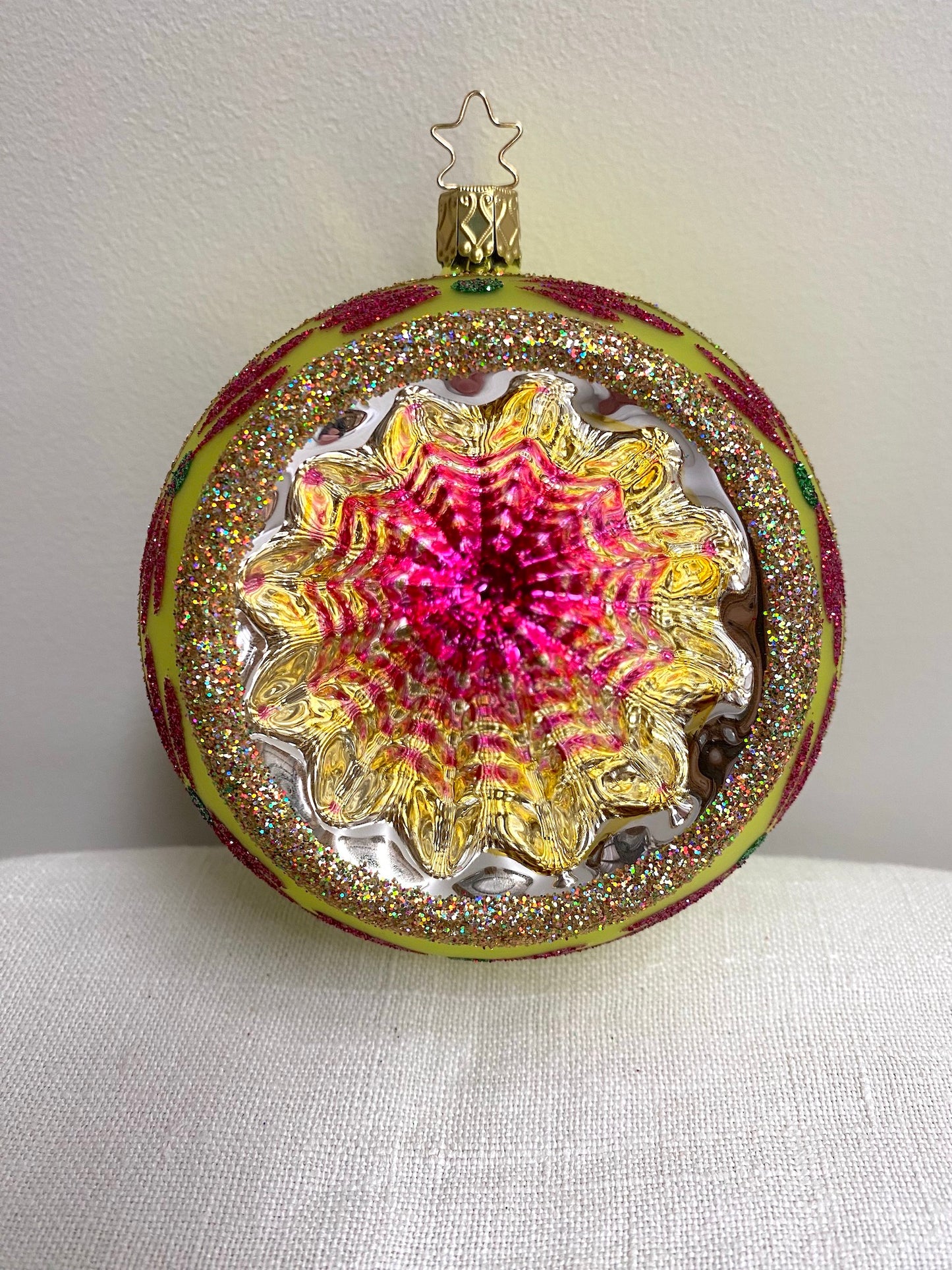 German Glass Christmas Ornament Set - Large Round Shiny Brite
