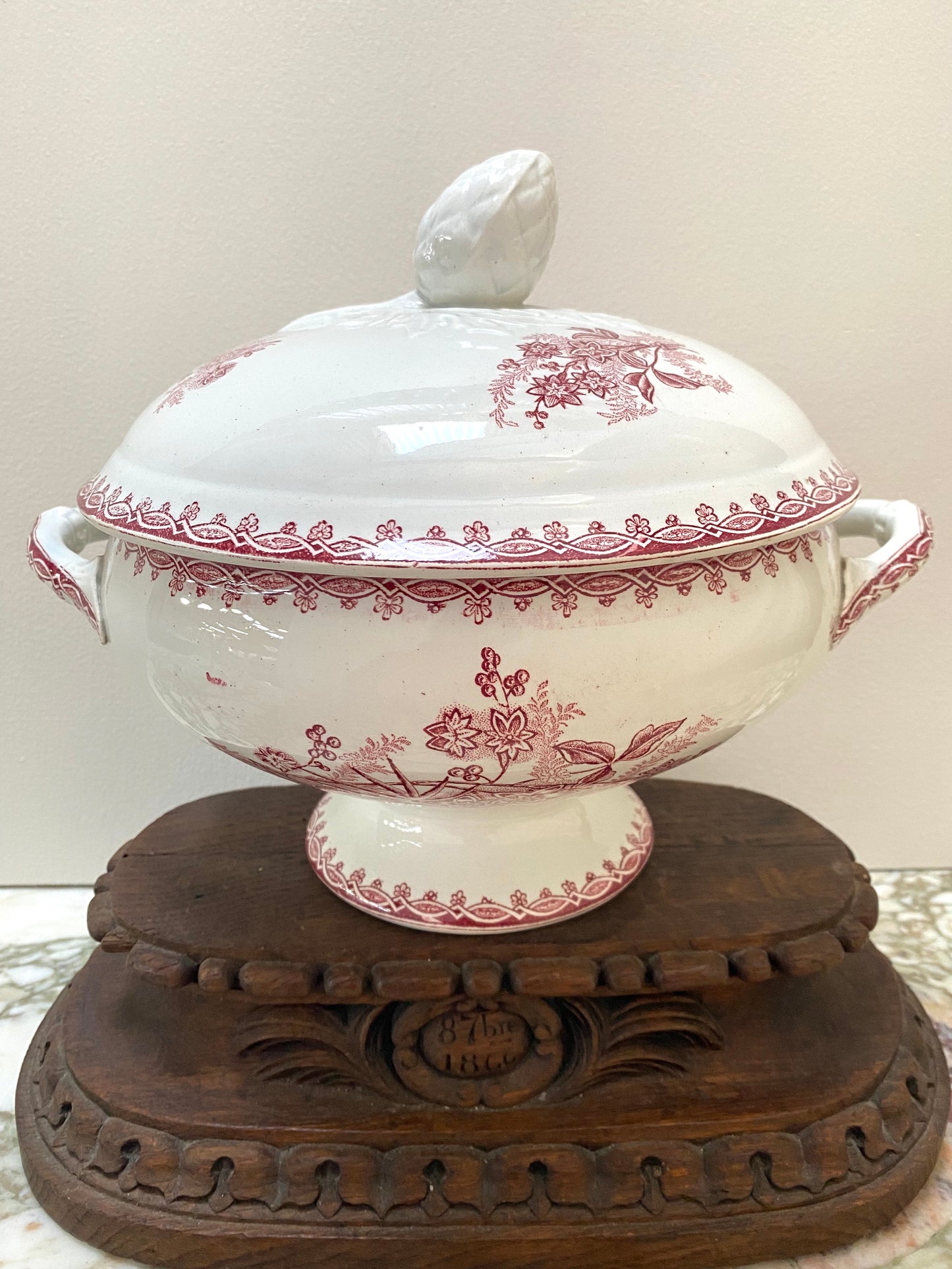 Antique French Sté Amandinoise 'Margot' Tureen