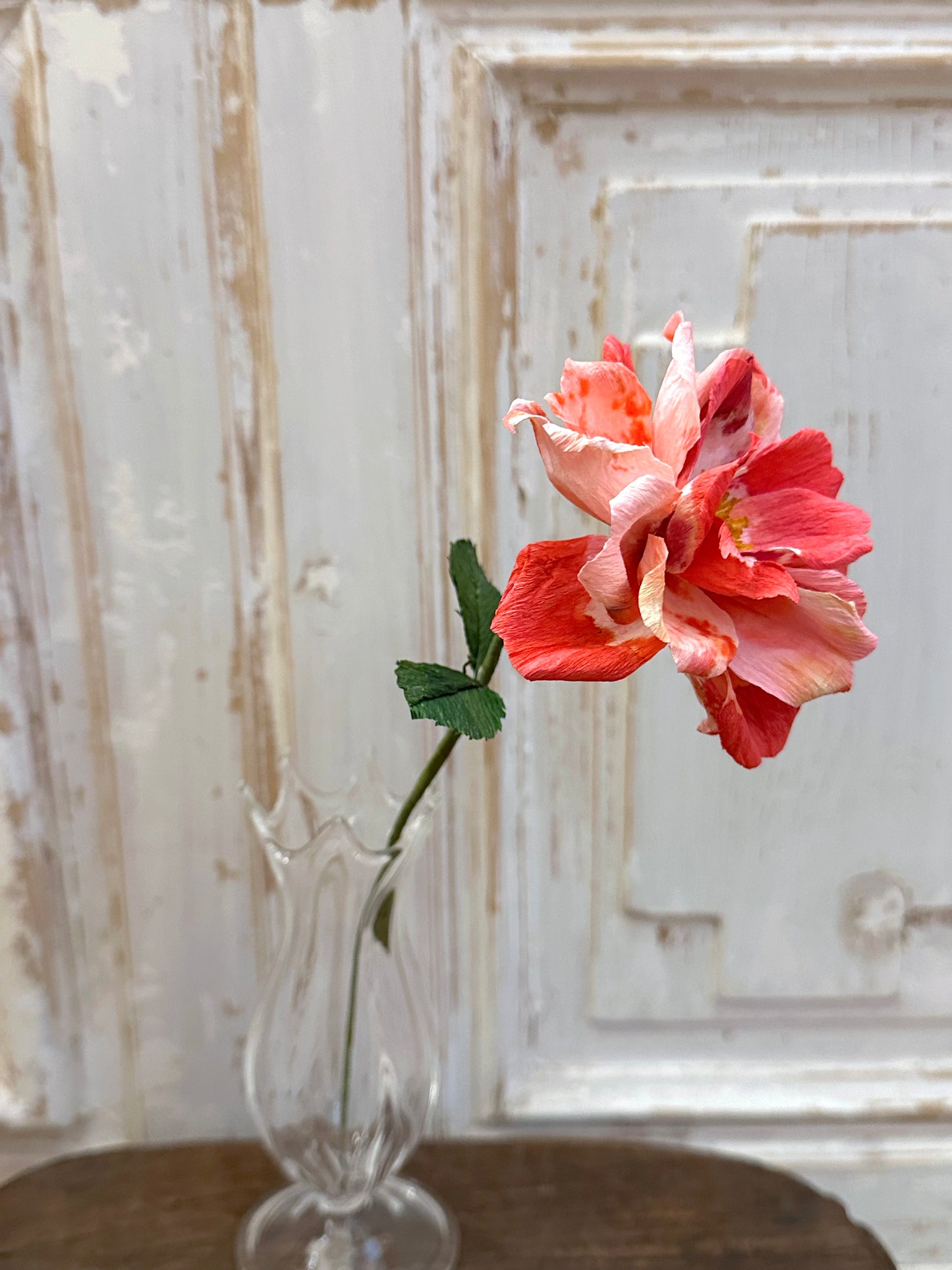 Delicate Handmade Pink Paper Rose