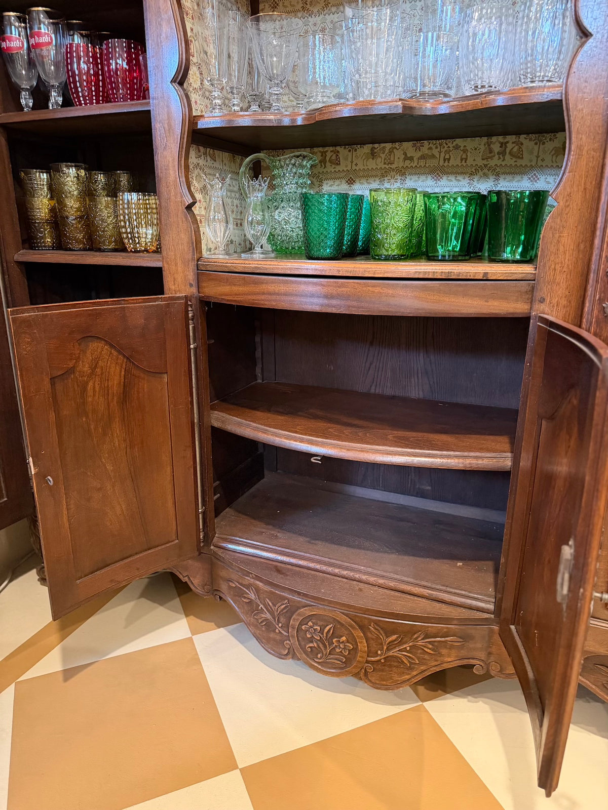 Antique French Walnut Louis XVI Style Bibliotheque