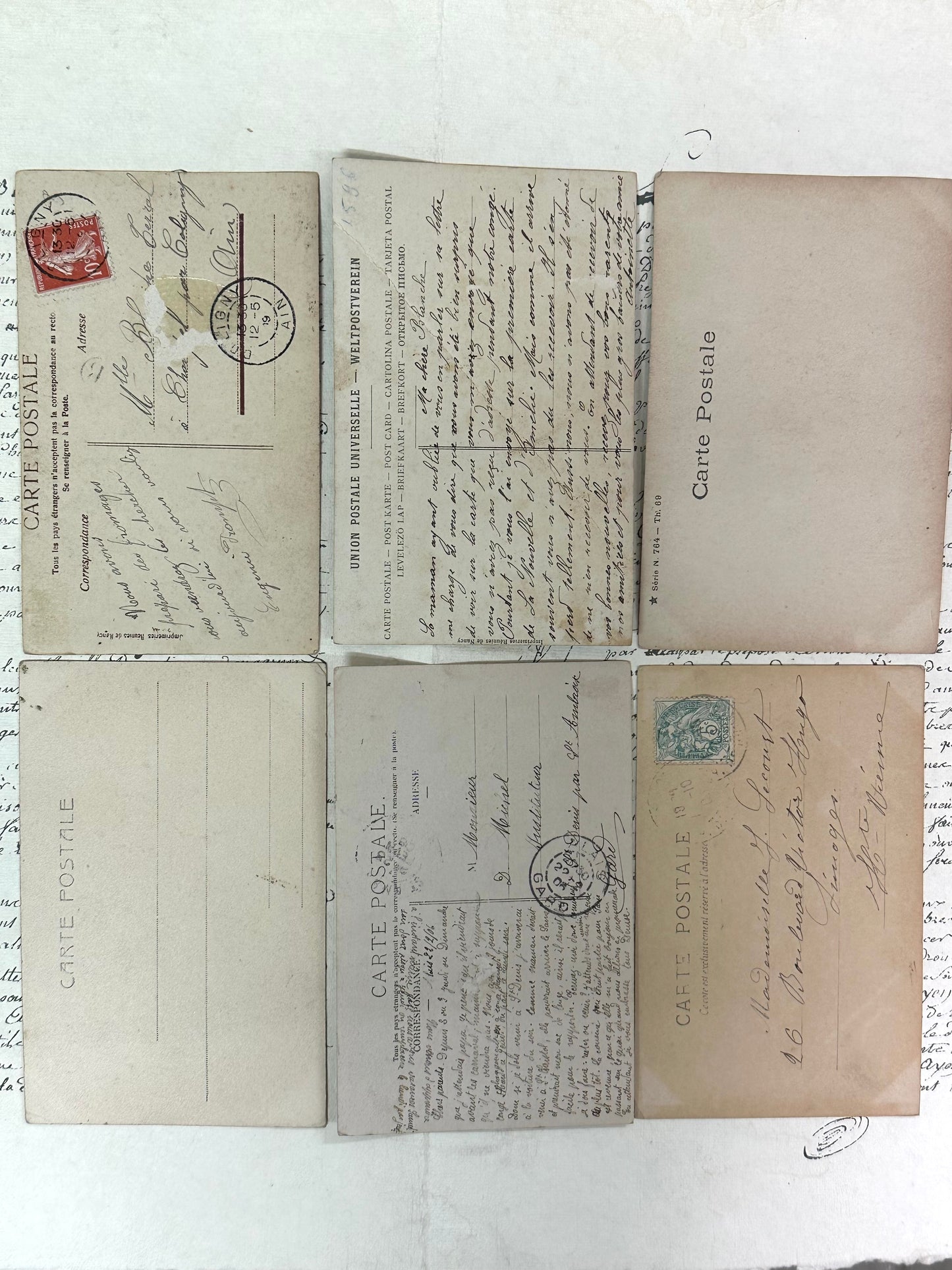 Antique French Postcards - Set 19