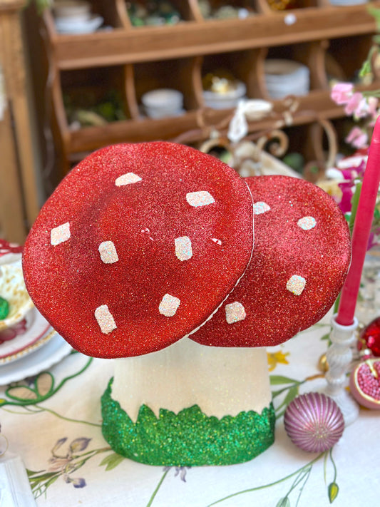 Glitter Mushroom Cluster - Extra Large