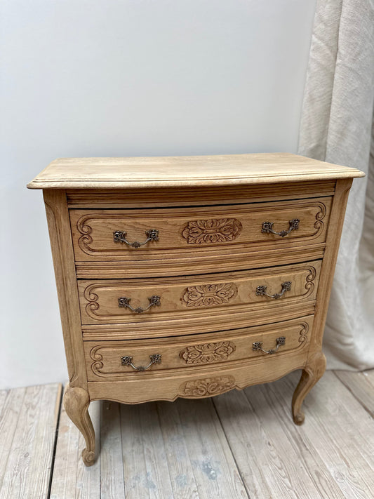 Antique French Louis XV 3 Drawer Commode
