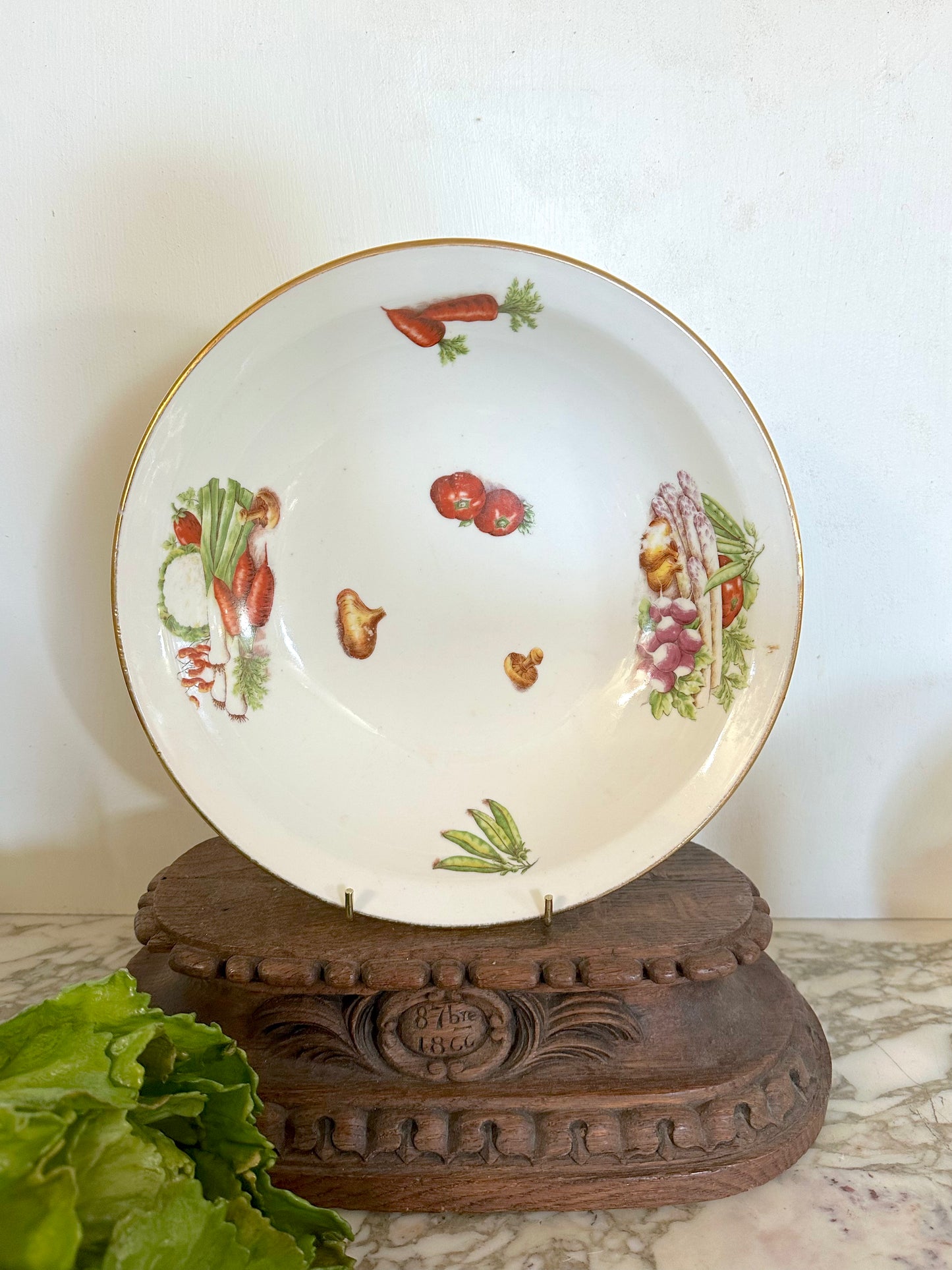 Vintage French "Milliat Frères" Vegetables - Set Of Two Serving Bowls