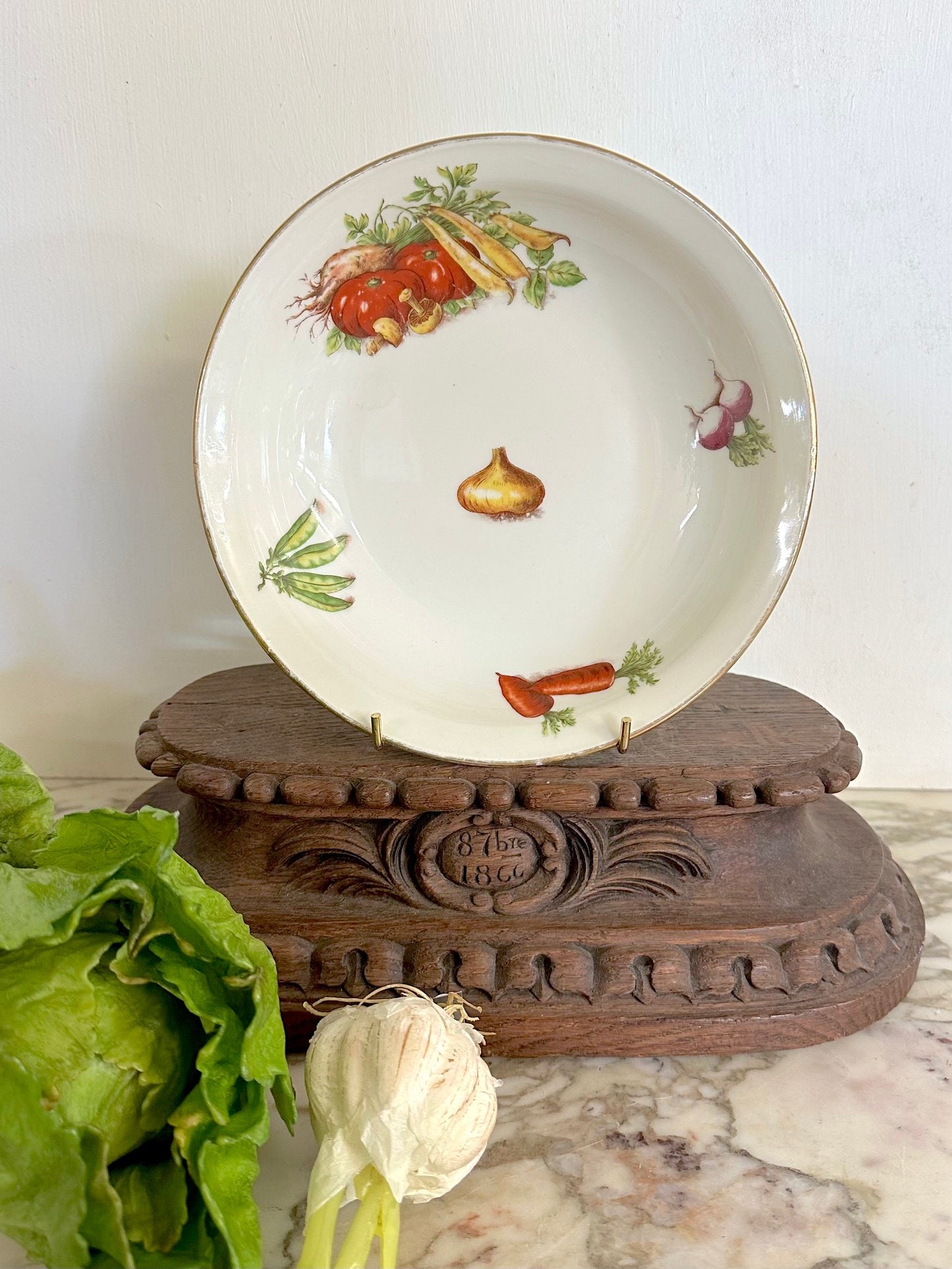Vintage French "Milliat Frères" Vegetables - Set Of Two Serving Bowls