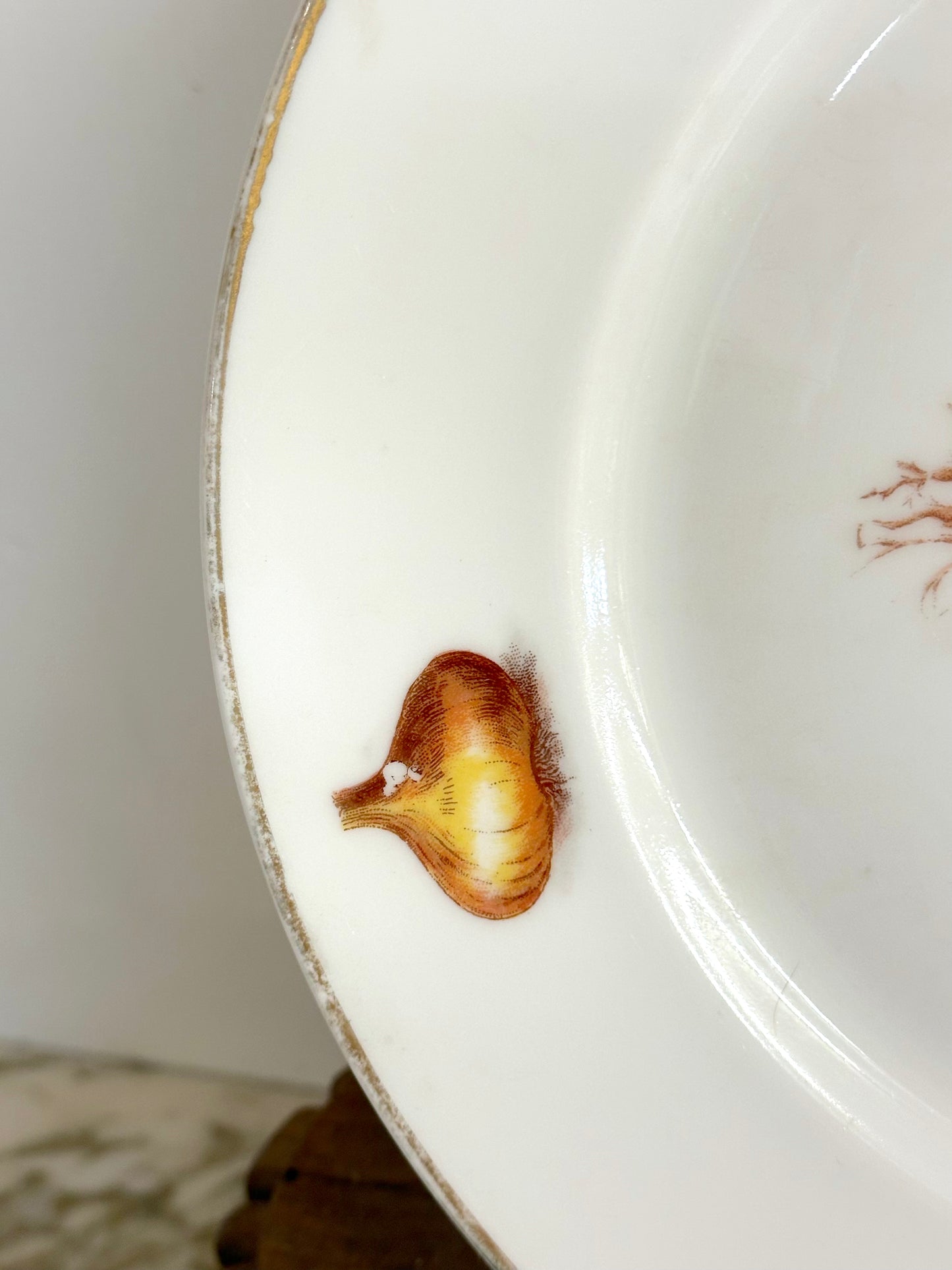Vintage French "Milliat Frères" Vegetables - Set Of Two Serving Plates