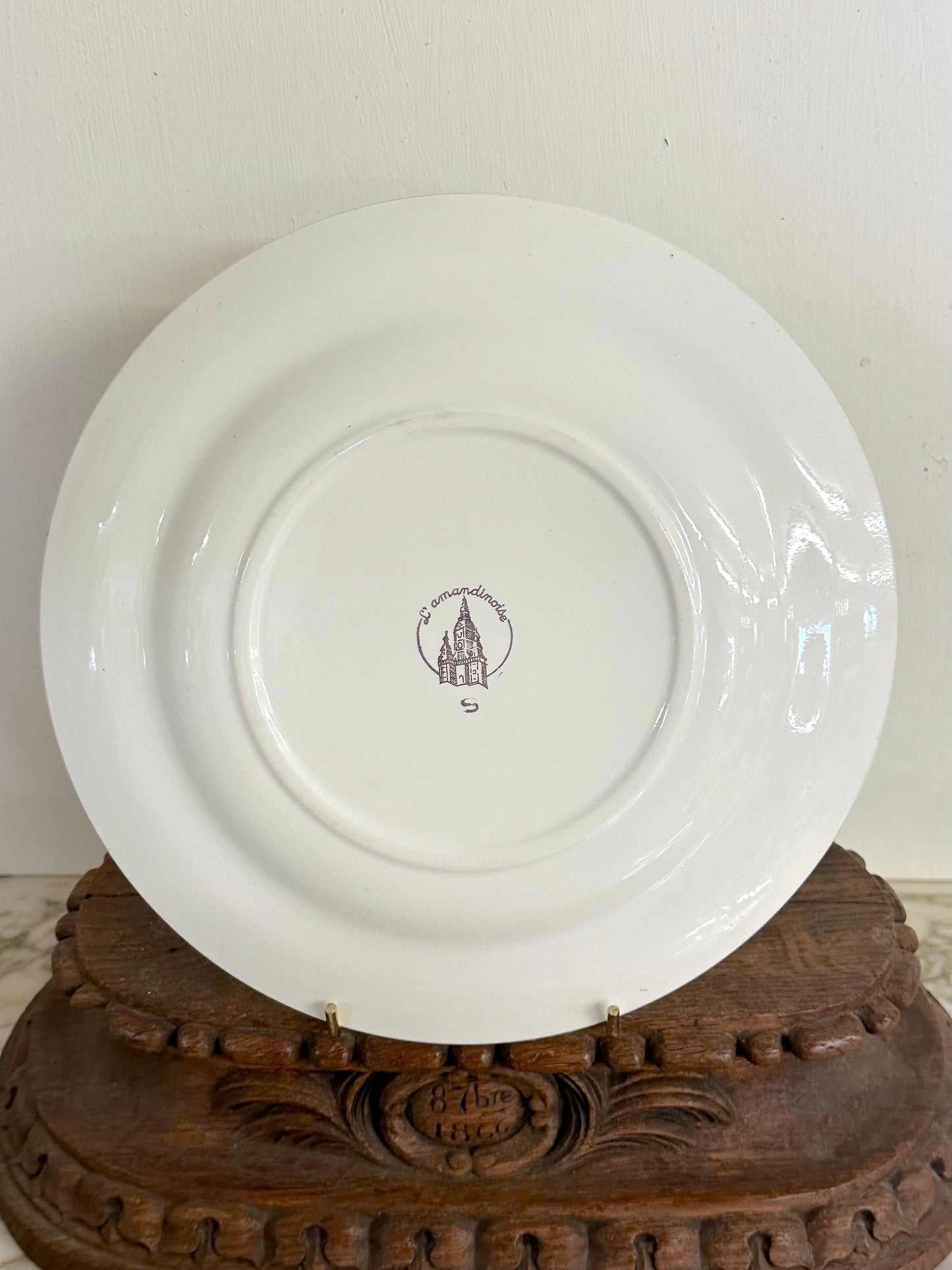 Vintage French "Milliat Frères" Vegetables - Set Of Two Serving Plates