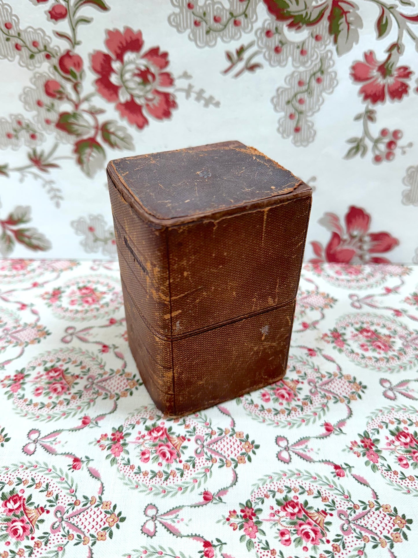 Antique French Small Case With Complete Set Of Sewing Tools