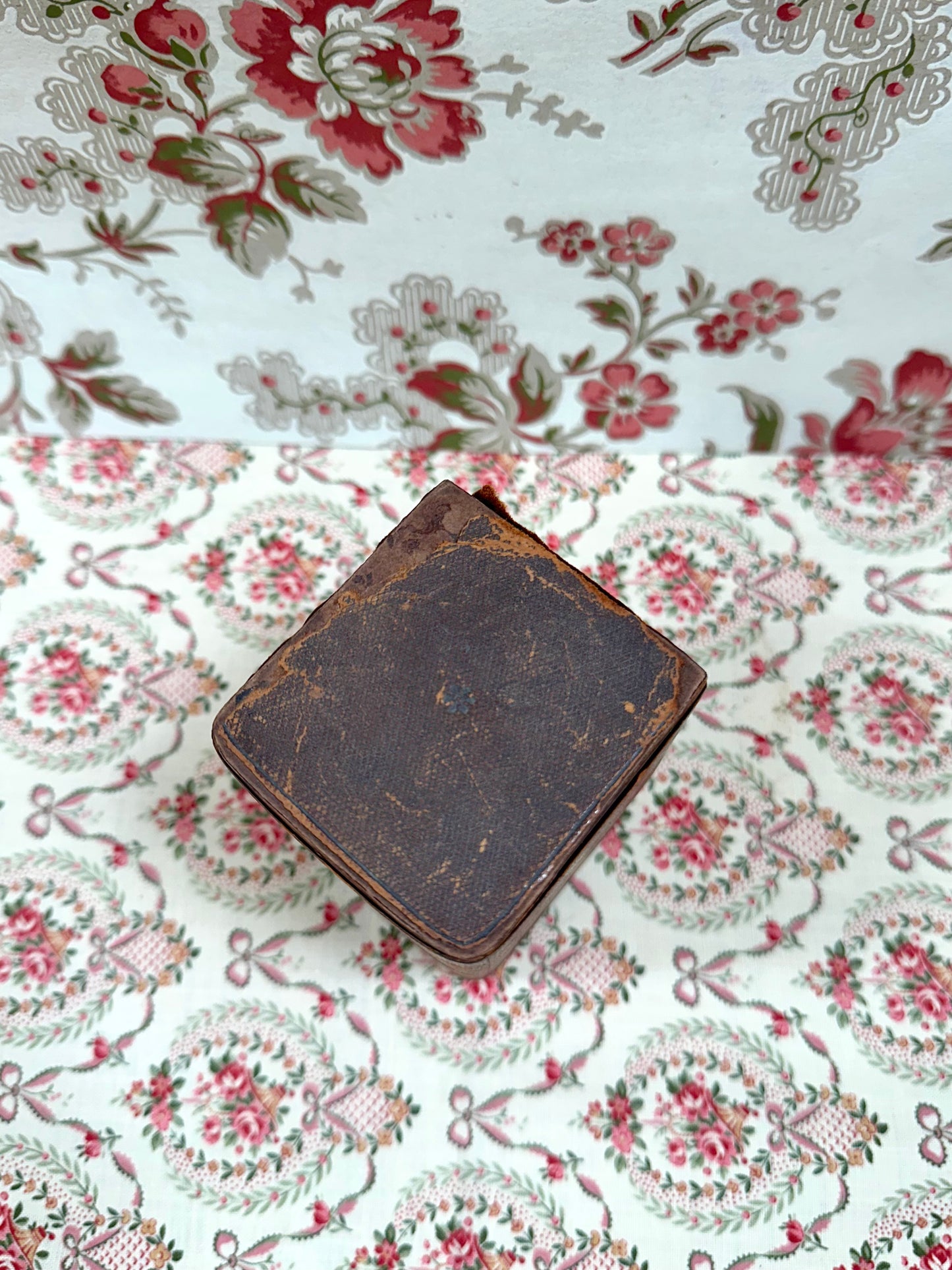 Antique French Small Case With Complete Set Of Sewing Tools