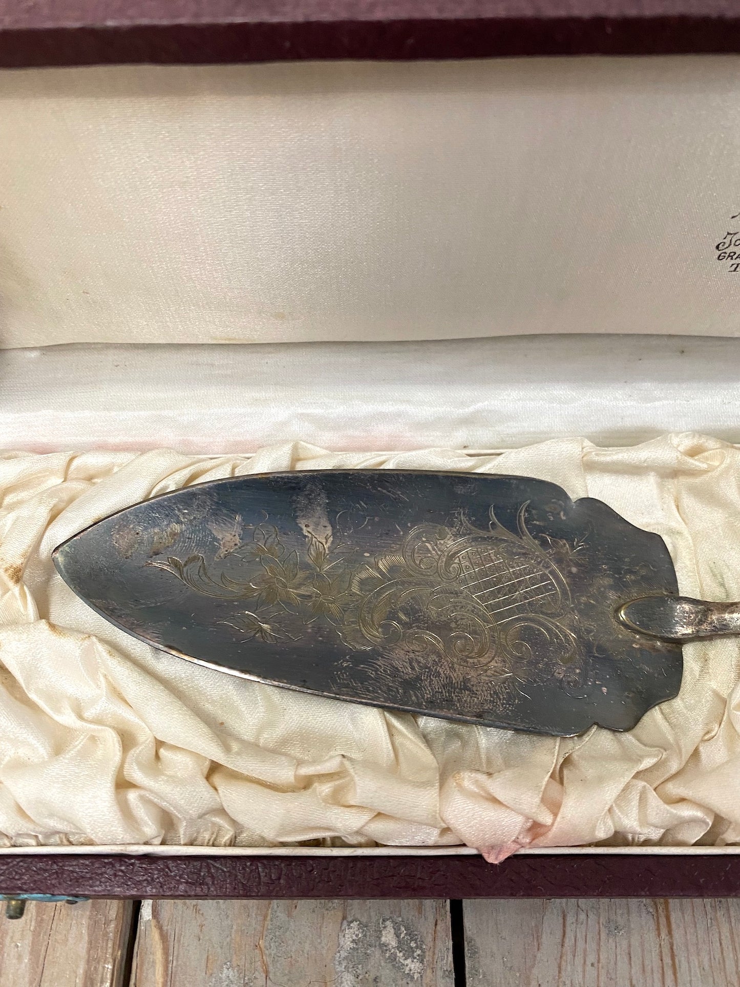 Antique French Silver Plated Cake Server