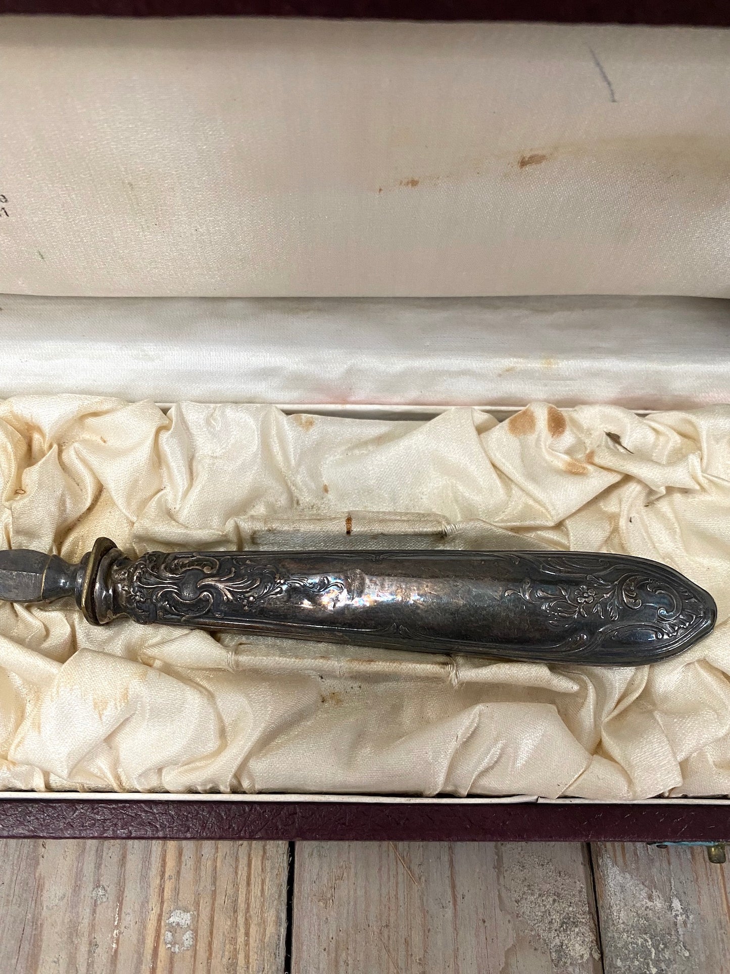 Antique French Silver Plated Cake Server